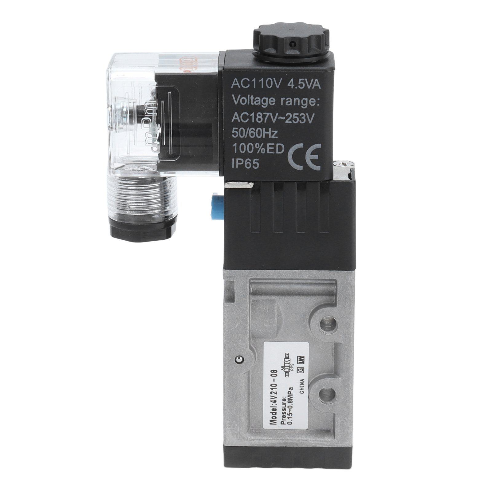 Pneumatisches 5/2-wege-magnetventil, G1/4-umschalter, 110 V ± 15 % Wechselstromversorgung