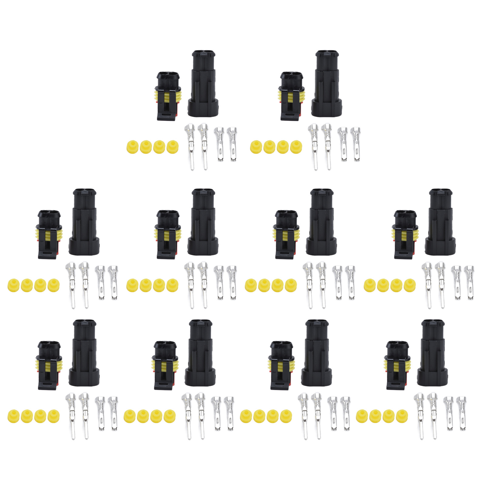 1,5-mm-wasserdichtstecker-set Für Die Automobilindustrie – Sortiment An Stecker- Und Buchsenklemmen Für Elektrische Kabel