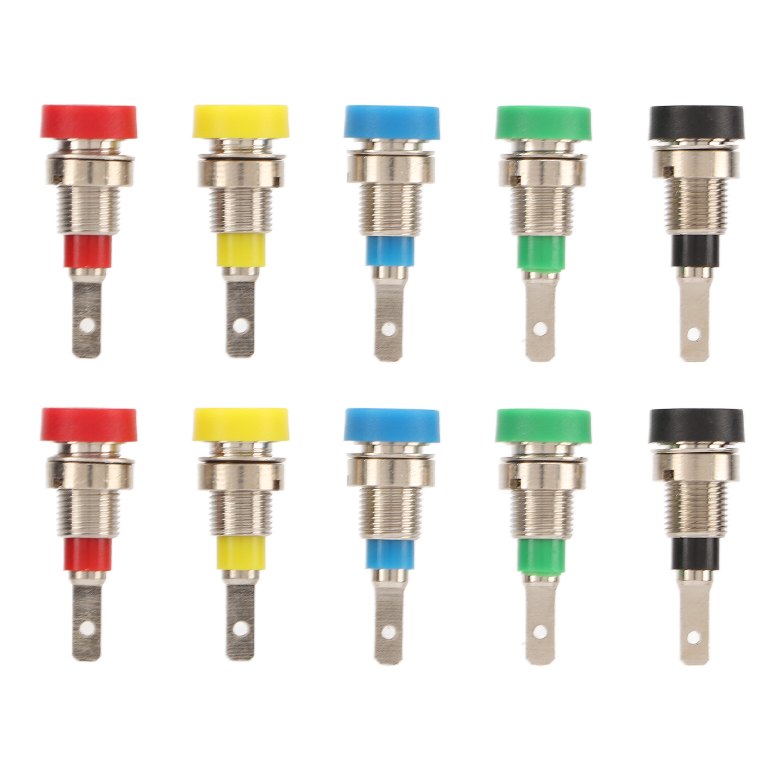 2-mm-bananenstecker Aus Messing, 5 Farben, Einbauversion Für Wohnmobilelektronik
