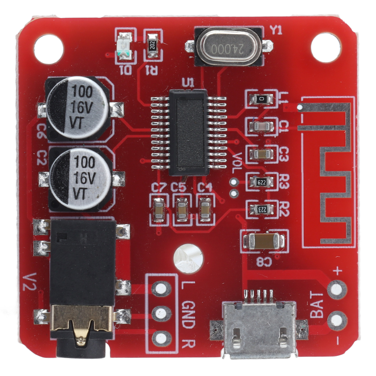 Xh-a250 Bluetooth 5.0 Hd-audioempfängerkarte, Drahtloser Mp3-decoder Für Hochwertige Audioübertragung