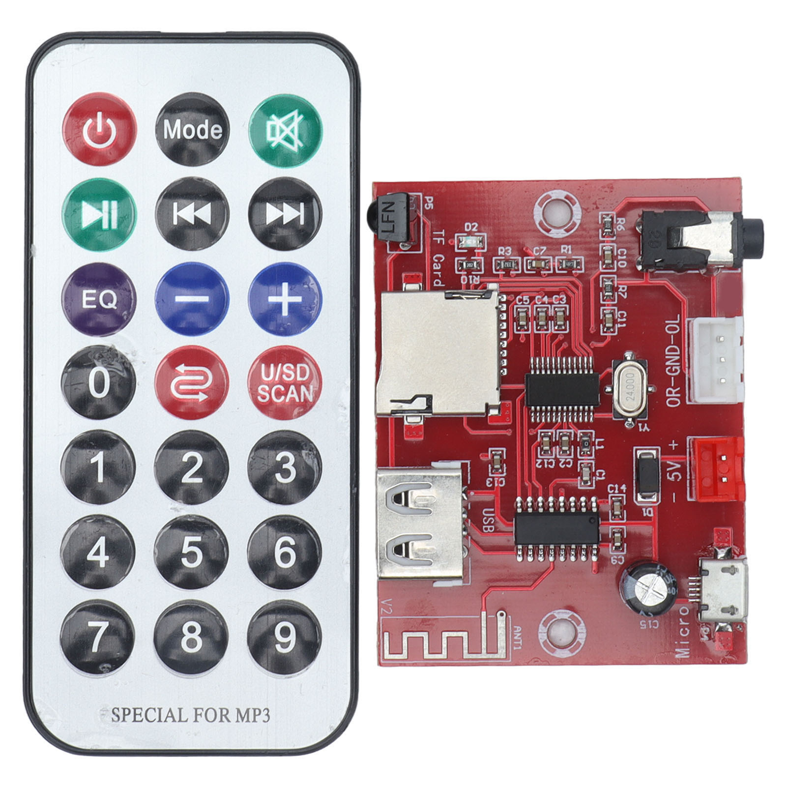 Bluetooth-audio-decodierungskarte Mit Speicher, Fernbedienung Und Usb-anschluss Xha253