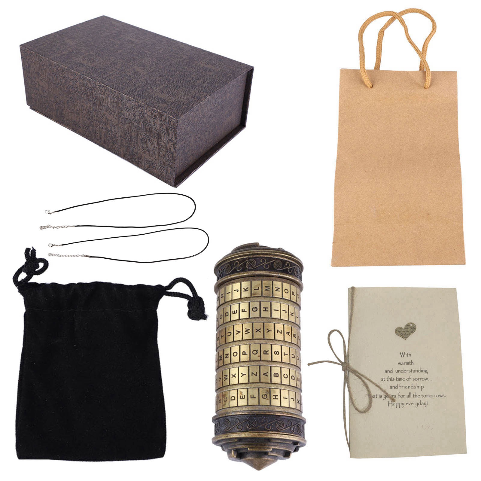 Romantische „ich Liebe Dich“-zahlenschlossbox – Ringschloss Im Da-vinci-stil – Originelles Geschenk