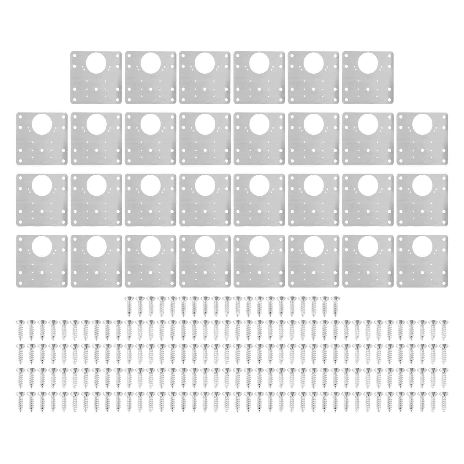 30 Stück 9x9cm Edelstahl-reparaturplatten Für Möbeltürscharniere, Montagehalterung