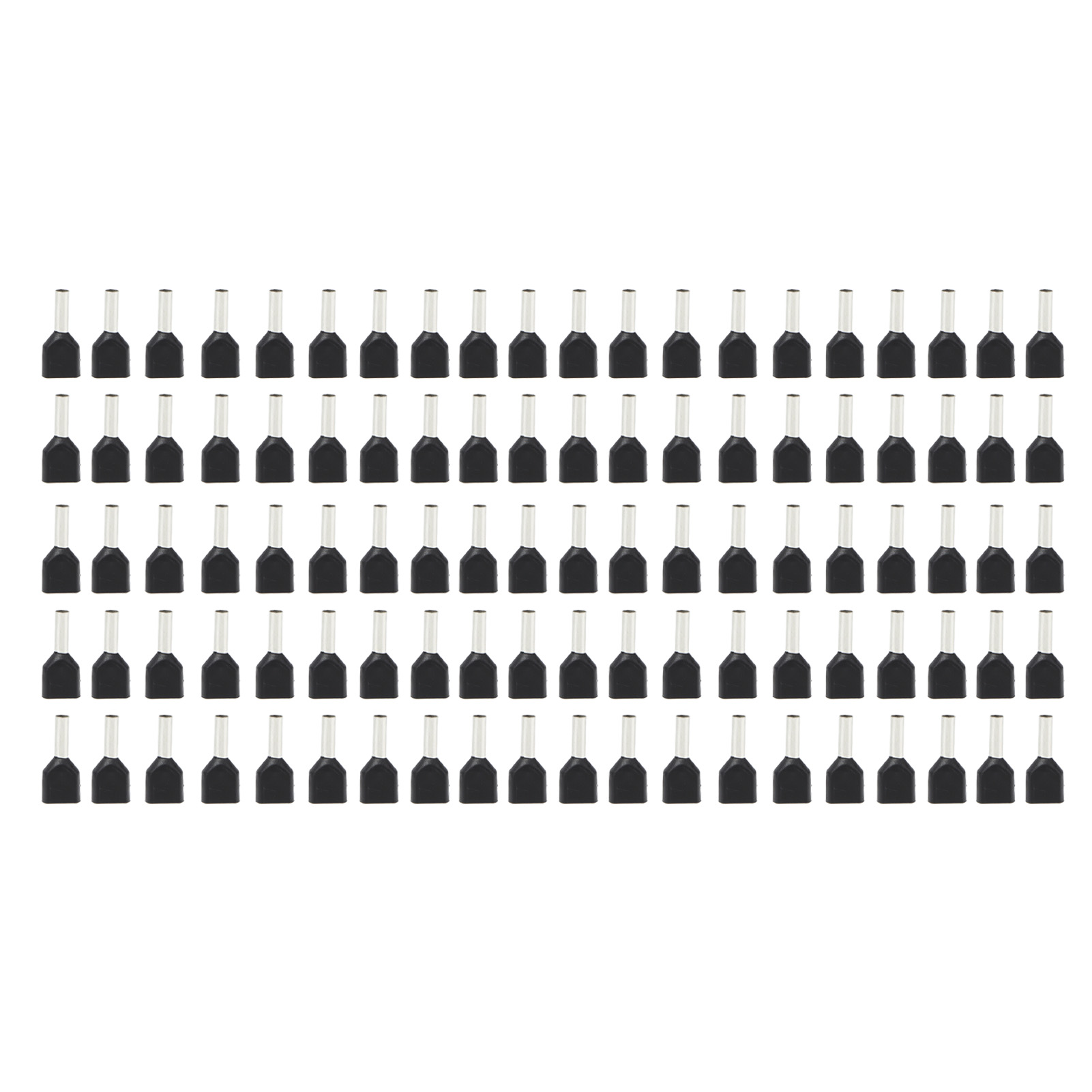 100 Stück Doppelt Isolierte Kupfer- Und Pvc-aderendhülsen Für 16 Awg/1,5 Mm² Kabel