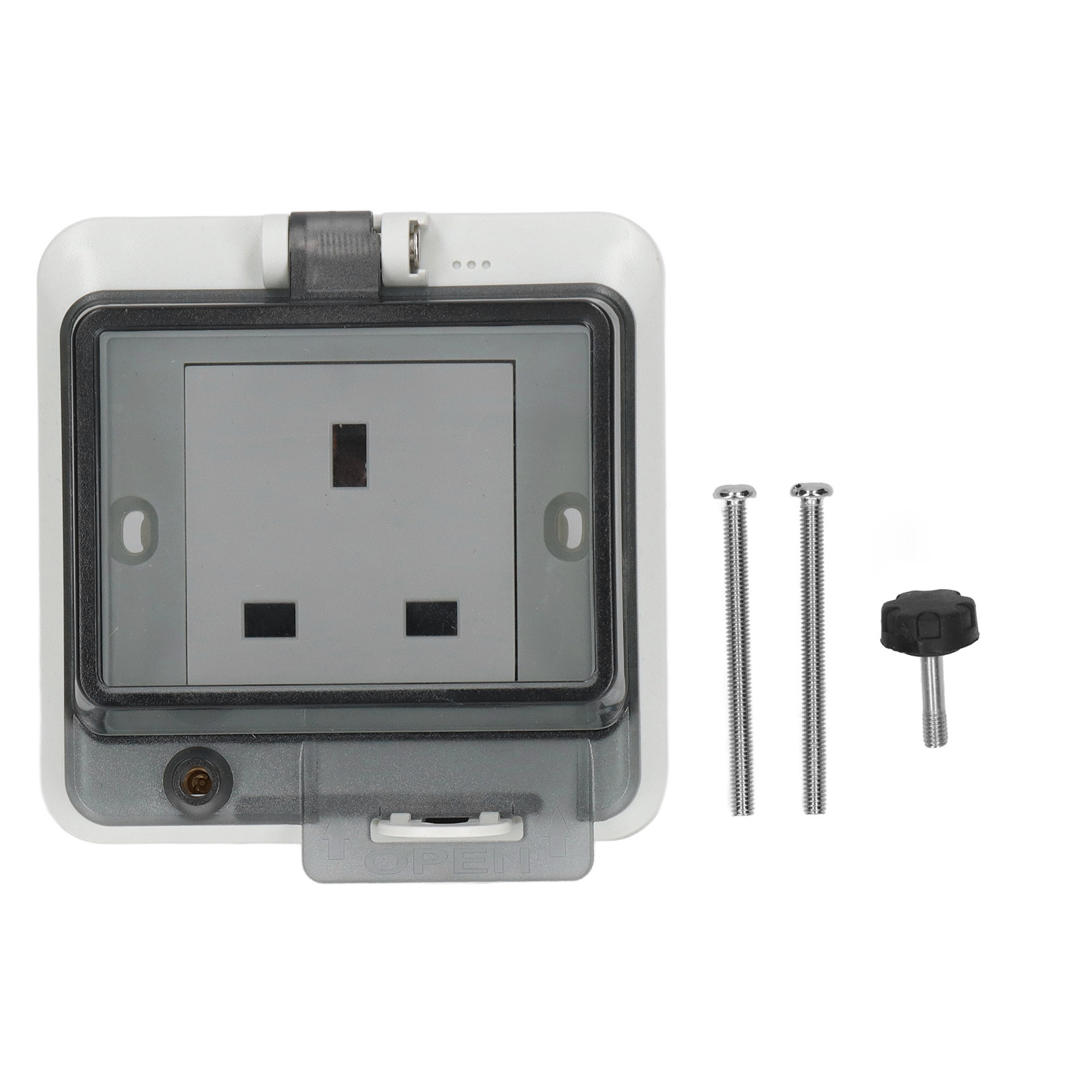 Robuste, Wasserdichte Und Stoßfeste Steckdose (ip66), 250 V, 13 A, Britischer Standard