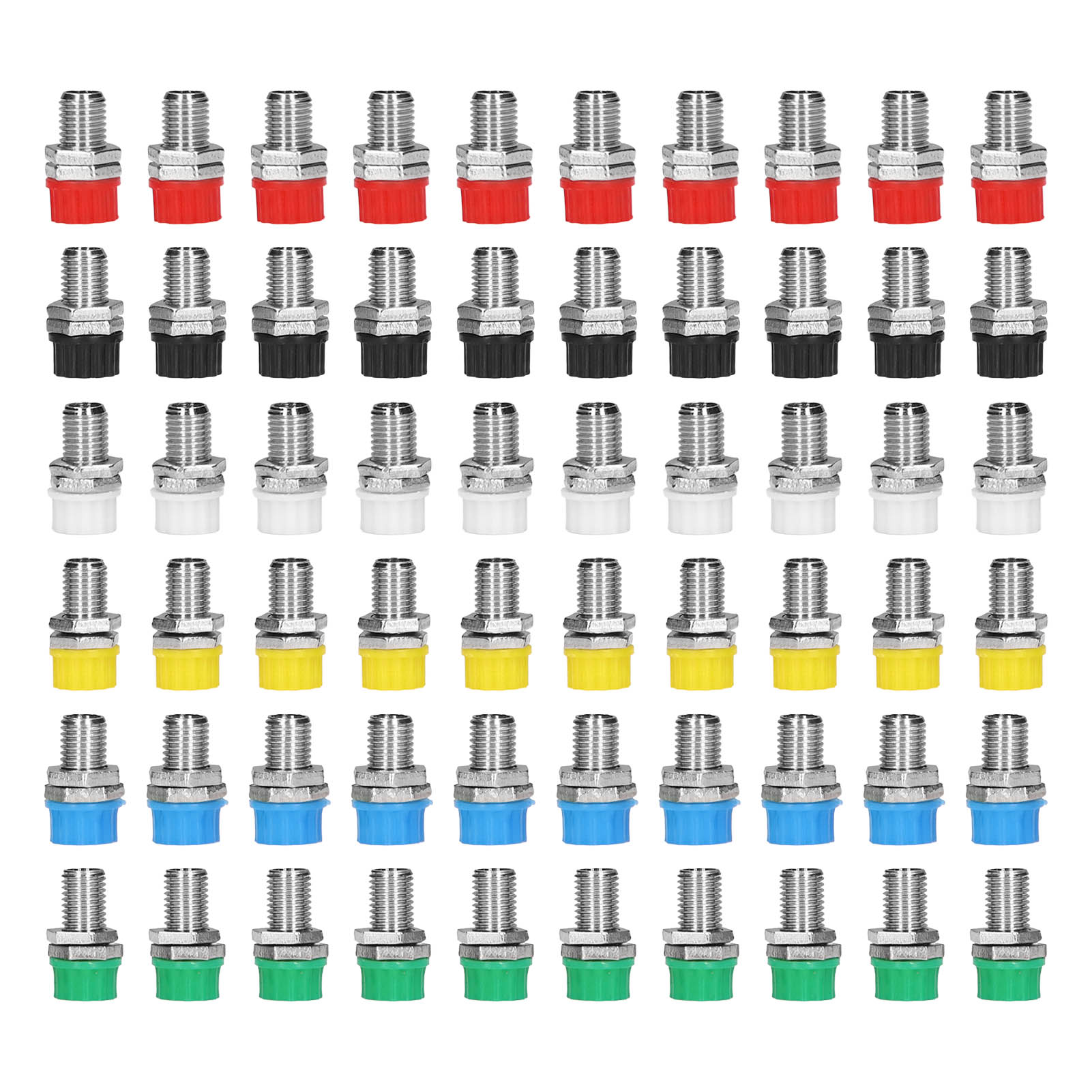 10 Stück 4-mm-bananenstecker, Korrosionsbeständig, Stabile Übertragung, 6 Farben Für Bootspaneele Und Computer