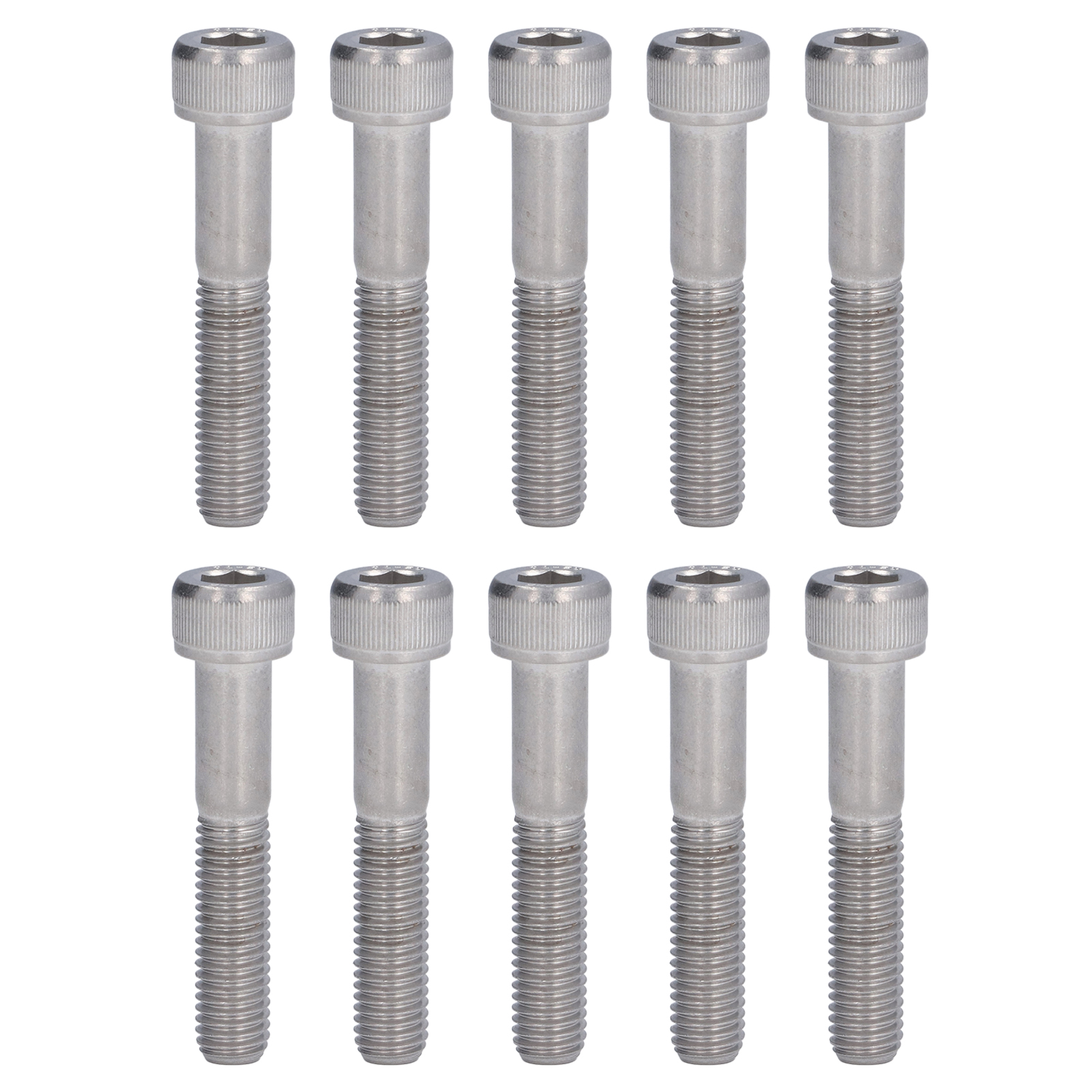 10 Edelstahl-innensechskantschrauben A2-70 Für Industriemaschinen M10x60 - 10er-packung