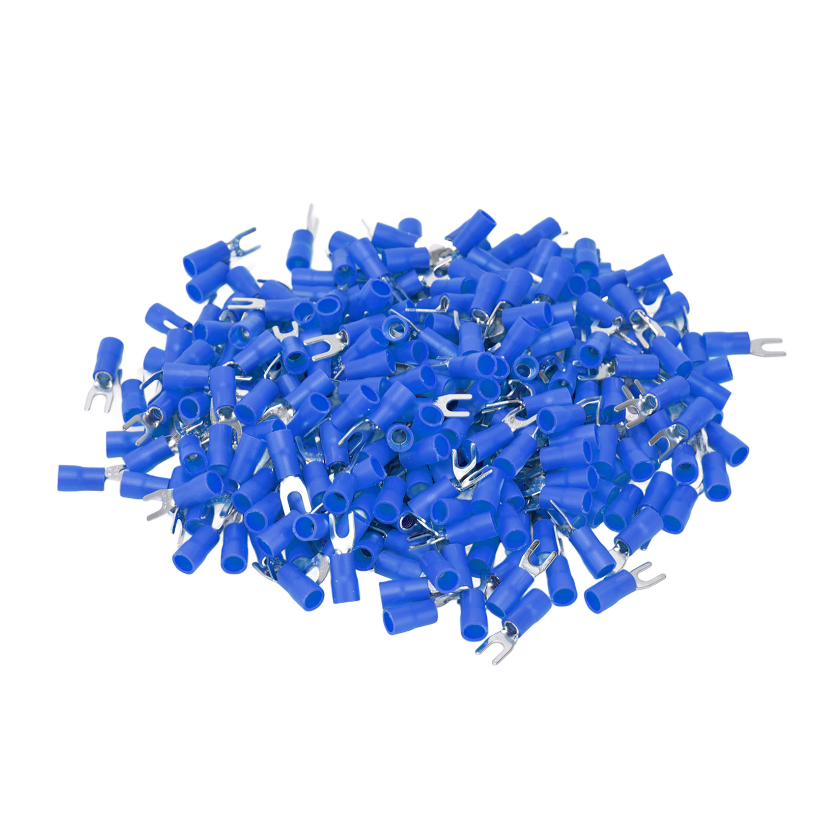 300 Stück Pvc-isolierte U-förmige Kupfer-gabelverbinder Für Beleuchtung Und Transportwesen Sv1.25-4