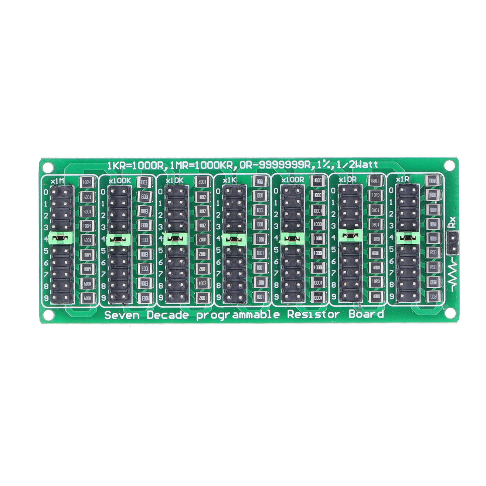 Programmierbare Widerstandsplatine, 1 Ω Bis 9999999 Ω, 8 Abschnitte, 0,1 Ω Genauigkeit, Kostengünstiges Elektronisches Bauteil
