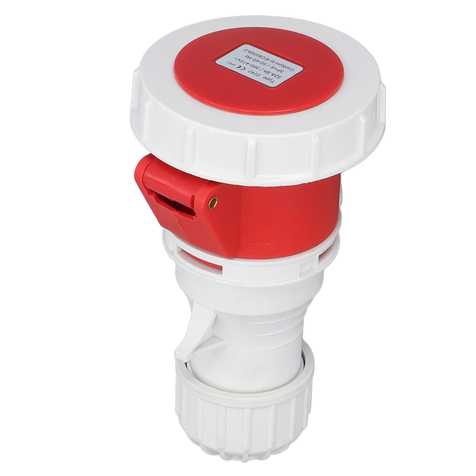 4-poliger Stecker Für Die Luftfahrtindustrie, Schutzart Ip67, Wasserdicht, Industrietauglich, 32 A, 380–415 V