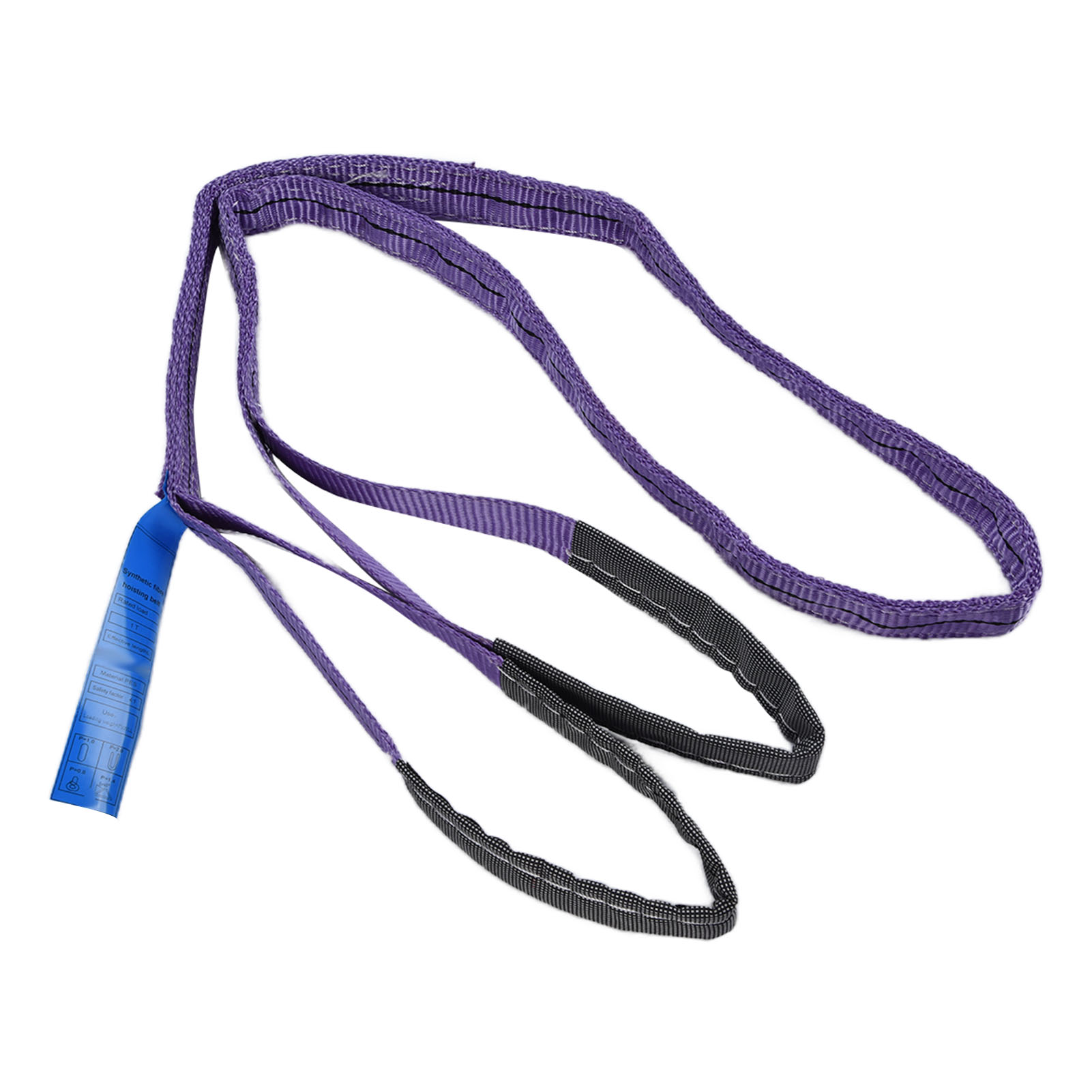 Hochleistungs-hebegurte Mit 1 Tonne Tragkraft, 2 M (6,56 Fuß) Hochfestes Polyester-flachgurtband, Leuchtende Farben