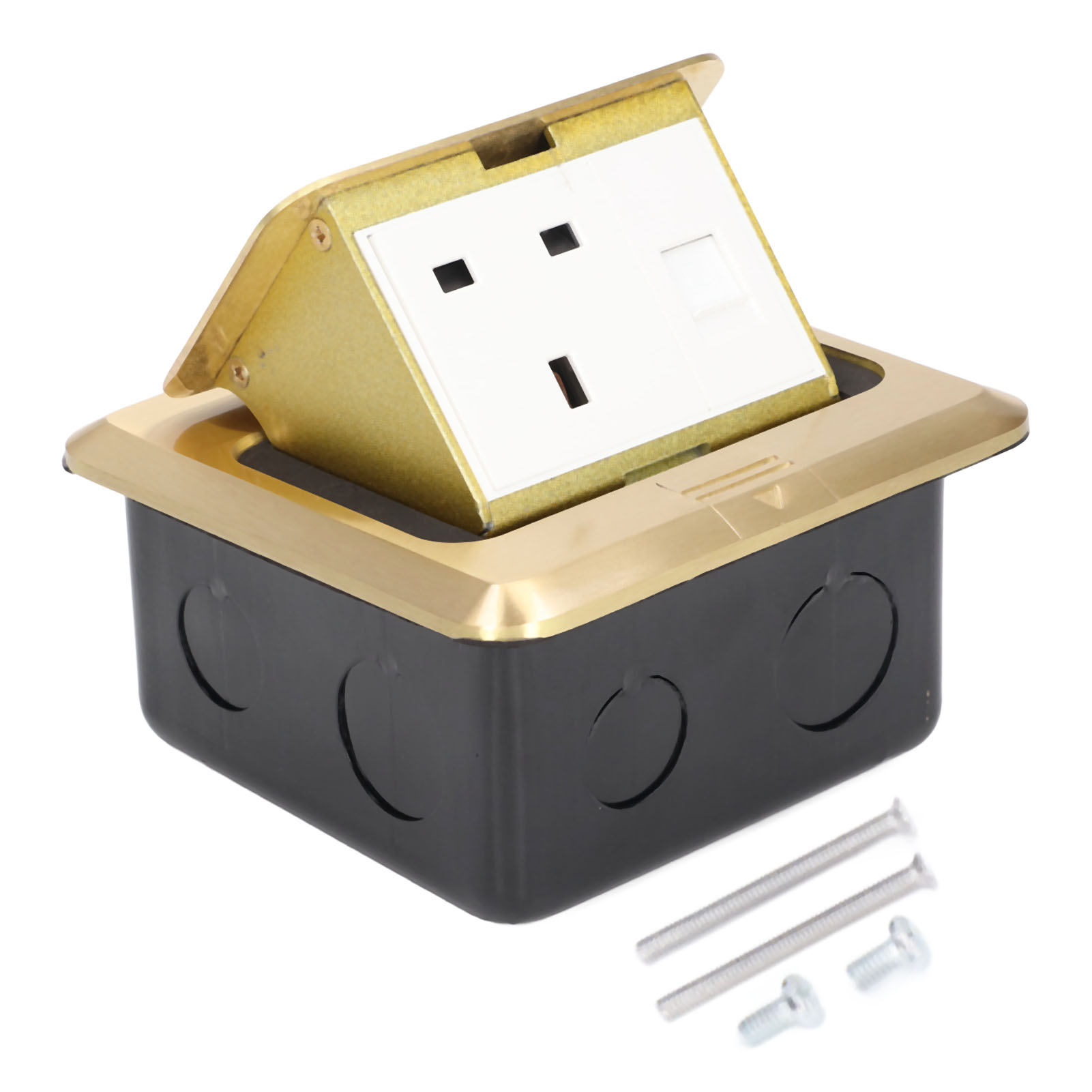 Tischsteckdose Mit Usb- Und Ethernet-anschlüssen, Britischer Standard 250 V
