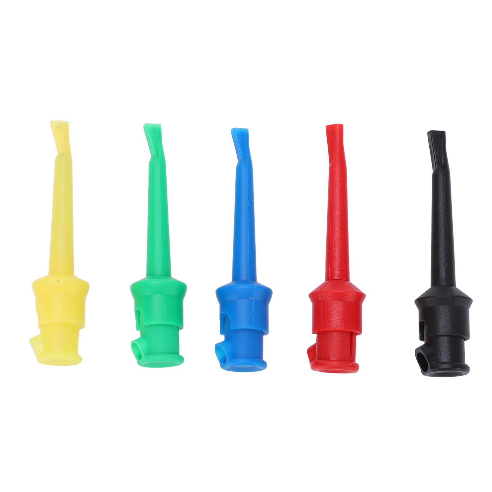 5-farbiger Abs-prüfhaken Mit Vernickeltem Messing Für Multimeter Und Stromkreise