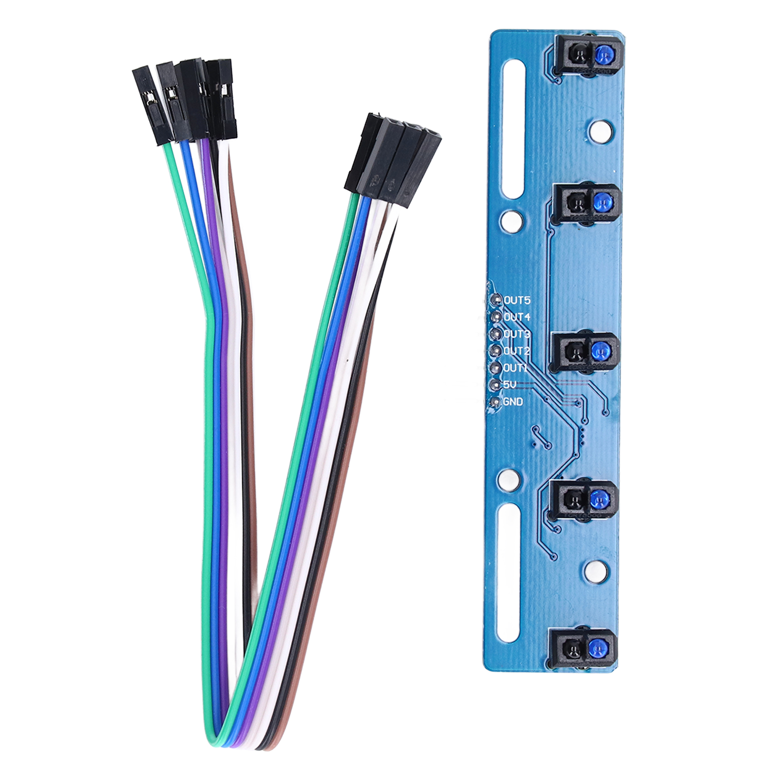 Tcrt5000l 5-kanal-infrarotsensor, 3,3 V–5 V Fotoelektrisches Reflexionsdetektionsmodul