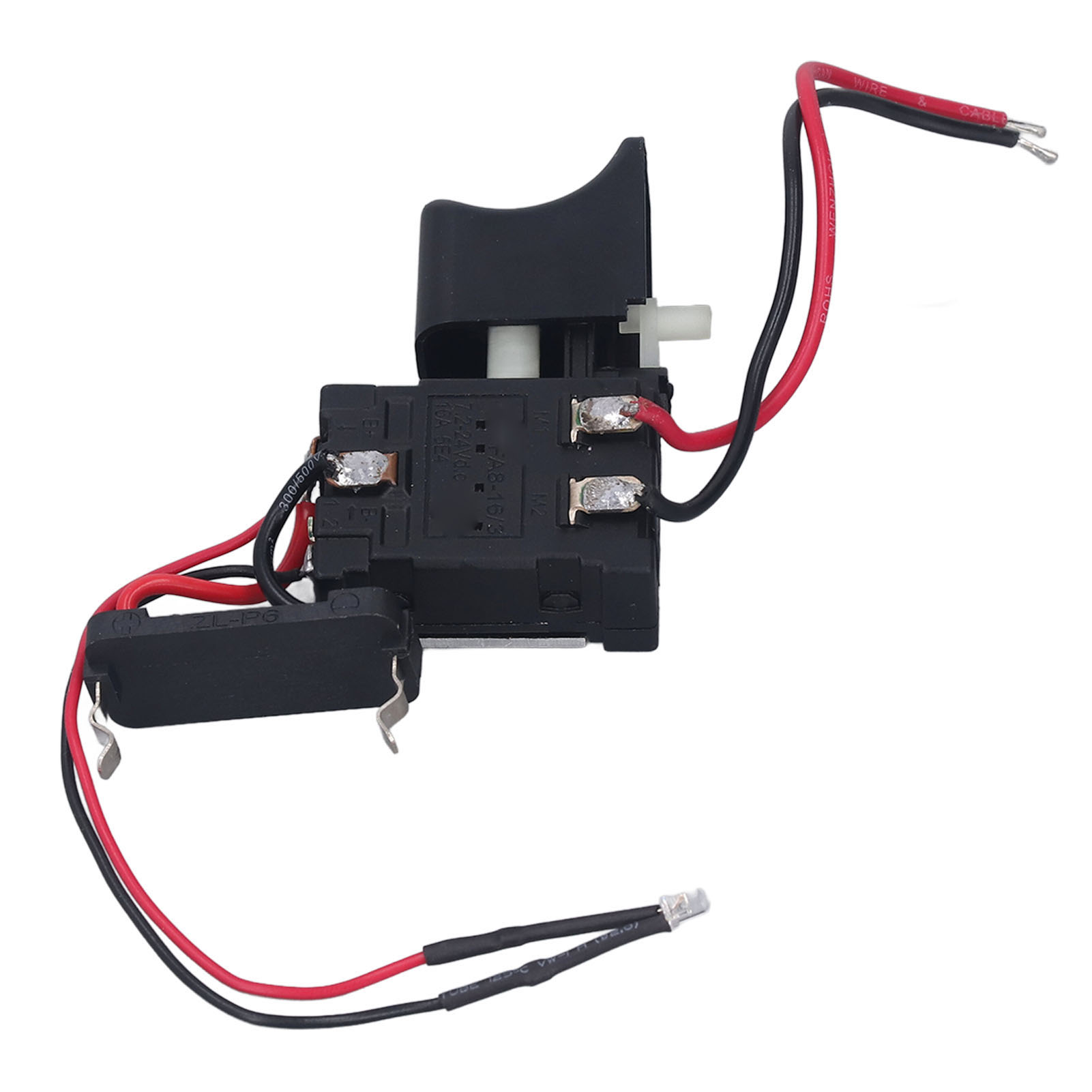 Umkehrbarer Bohrmaschinenschalter Mit Licht, Drehzahlregelung, 7,2–24 V Dc 16 A Als Ersatzteil