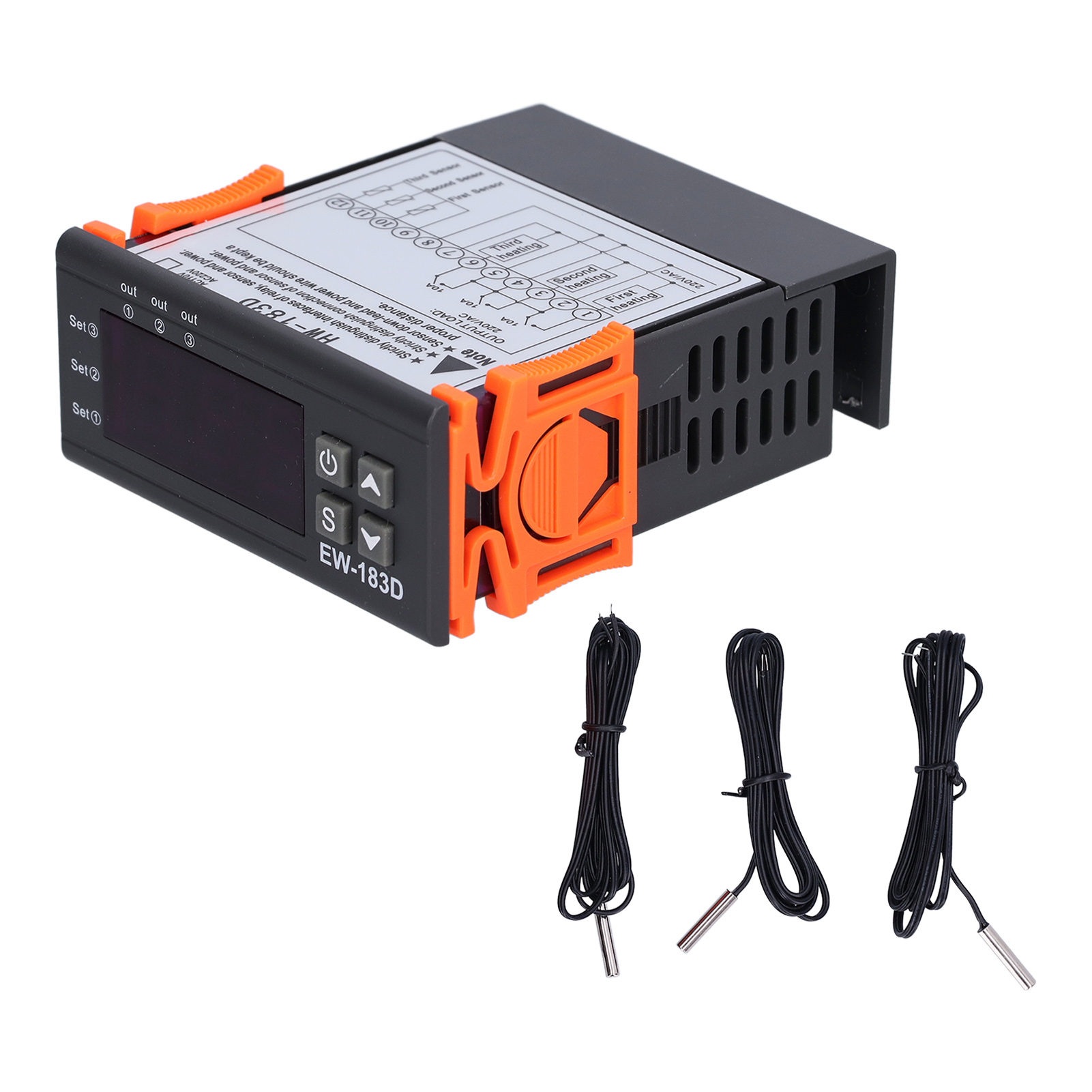 220v Lcd Digitaler Temperaturregler, Einstellbares Thermostat Hw-183d