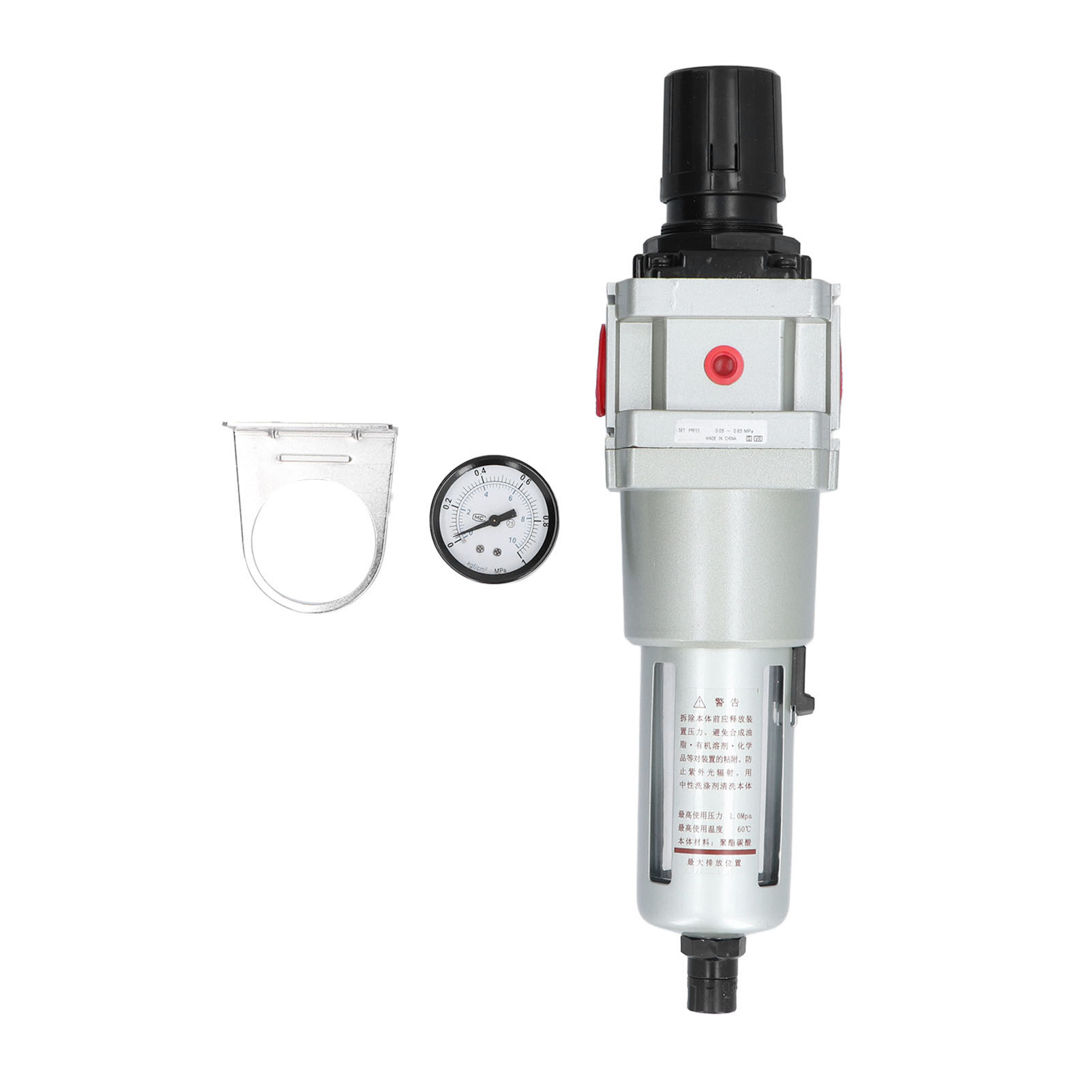 Automatischer Wasser-öl-abscheider Für Druckluft Mit Manometer Und G1/2-reglerfilter
