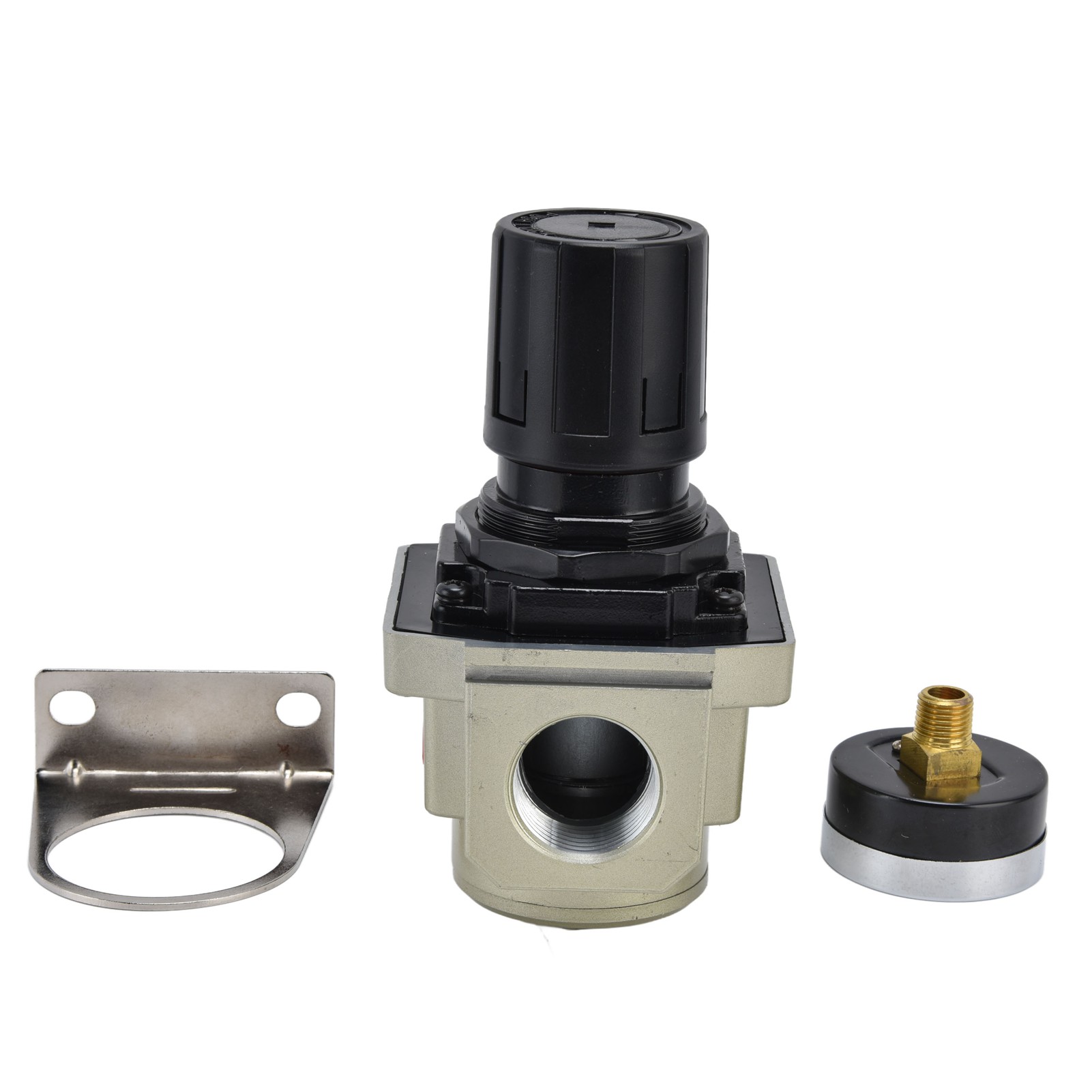 Luftdruckregler (0,05–0,8 Mpa) Mit Manometer Und 3/8"-sicherheitsventil Aus Aluminiumlegierung