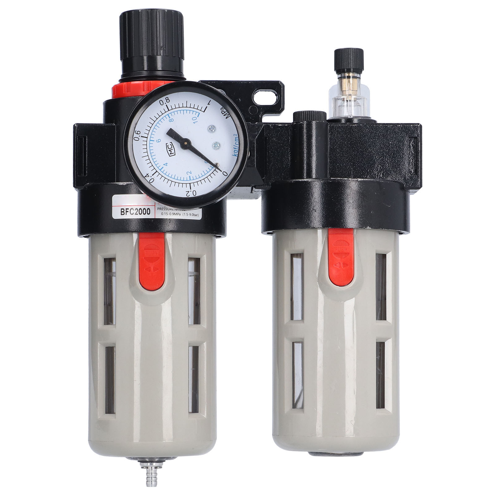 Luftfilterregler Aus Aluminiumlegierung Mit Manometer Für Hydrauliksysteme Bfc2000