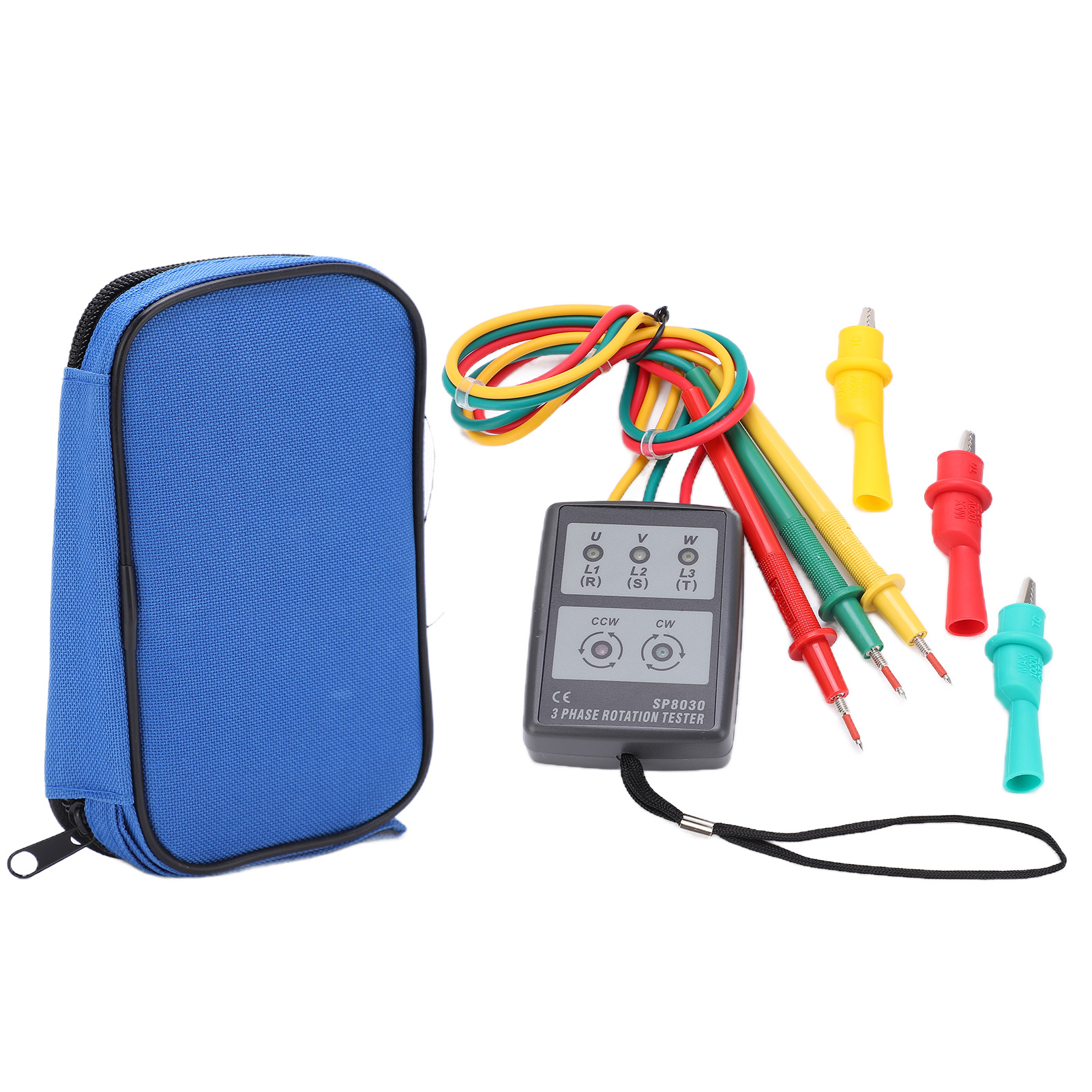 Sp8030 Tragbarer, Batterieloser Phasensequenztester Für Dreiphasige Industrielle Rotationsbetriebe