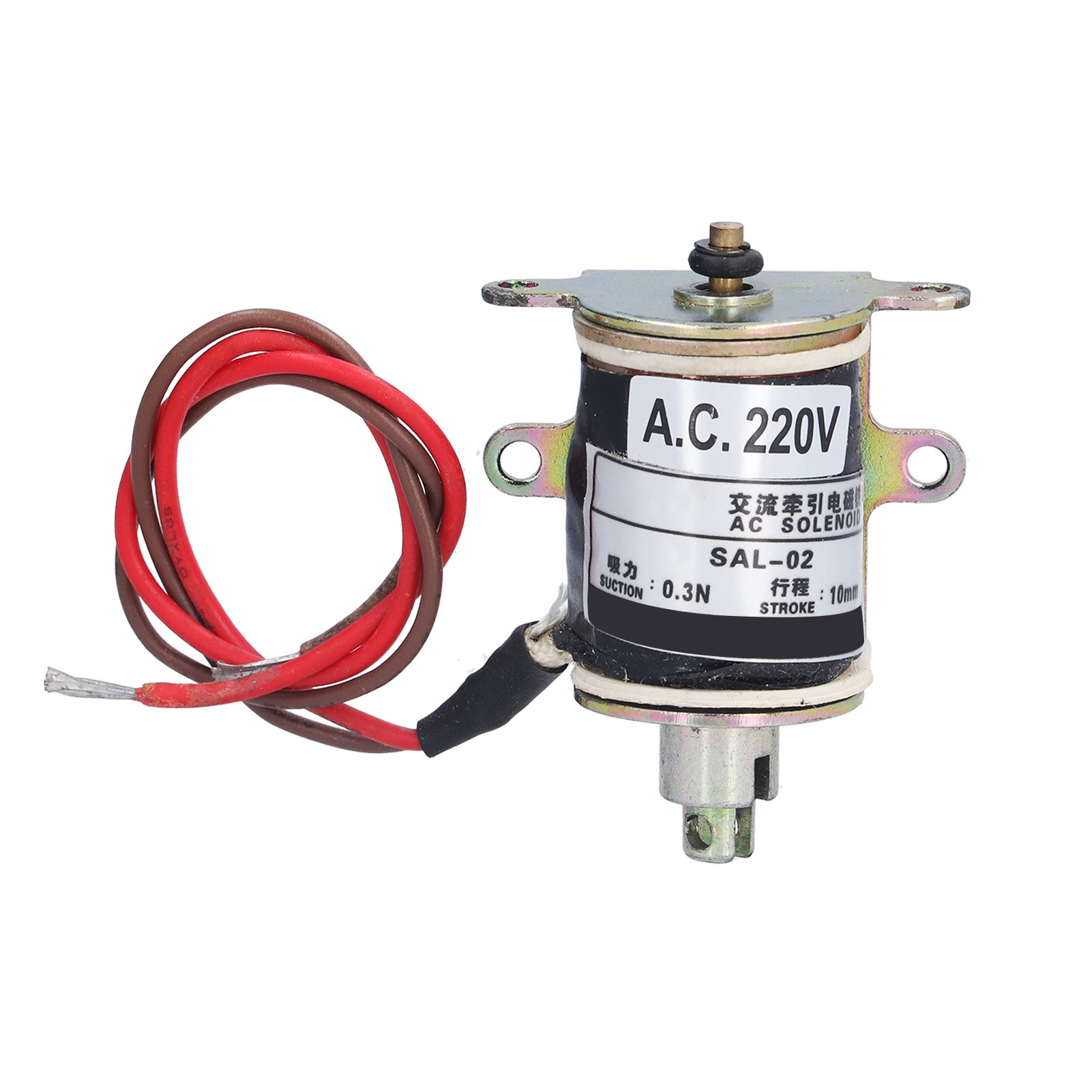 Rohrförmiger Schub-zug-elektromagnet, 0,3 N, 10 Mm Hub, Modell Sal-02, Wechselspannung 220 V