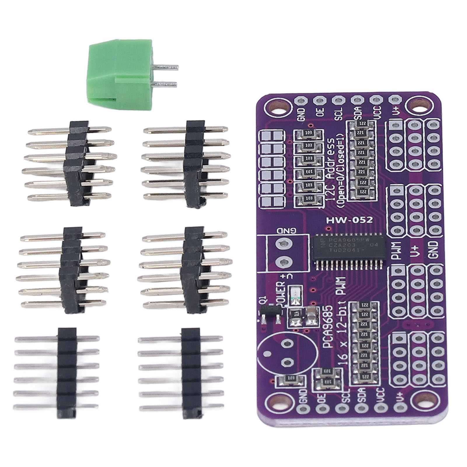 Pca9685 16-kanal-pwm-controller Für Servomotoren, 12-bit-i2c-schnittstelle, Diy-steuermodul
