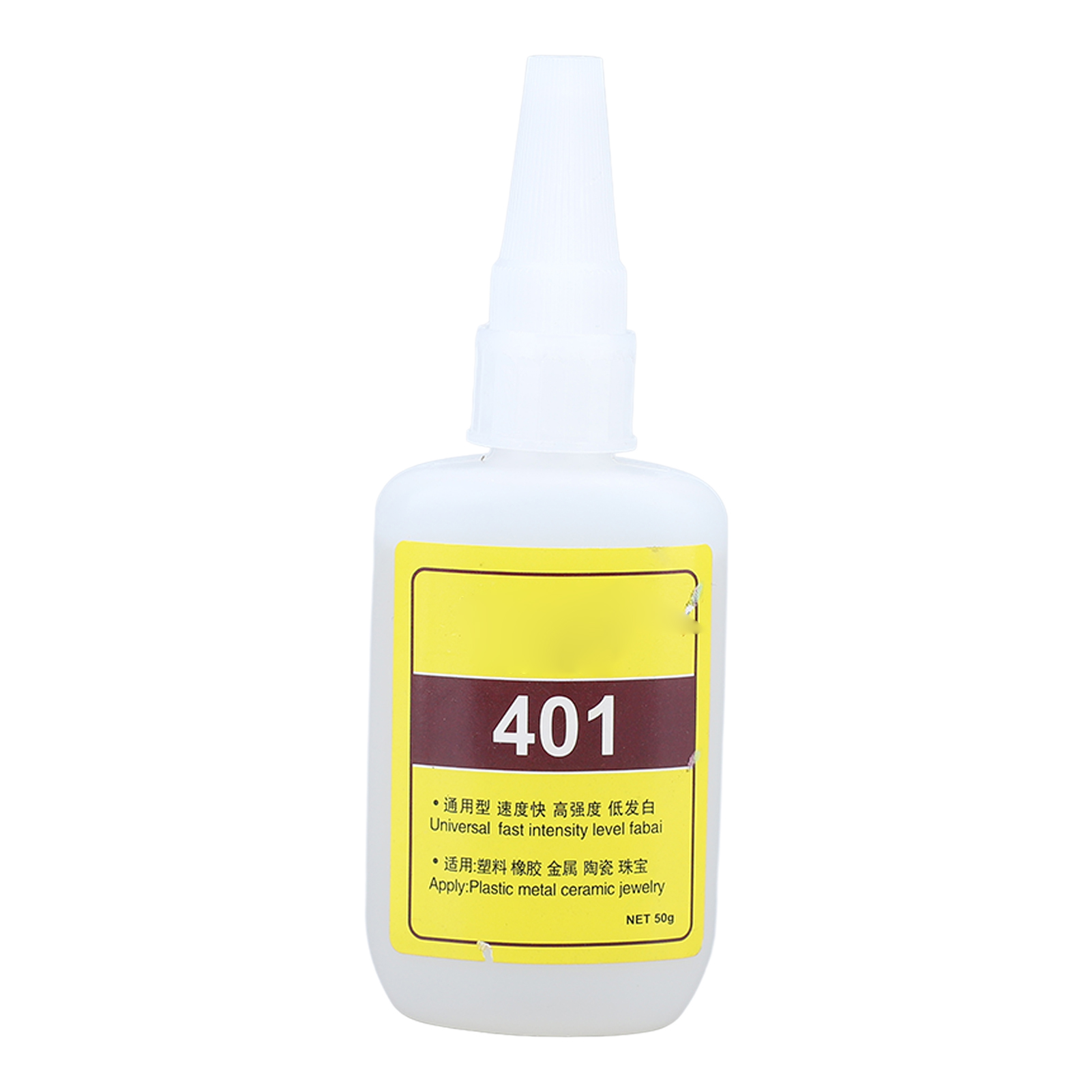Universalklebstoff 401, Hochklebend, 50 G, Schnellhärtend, 120 Mpa, Für Metall, Gummi, Keramik Und Kunststoff