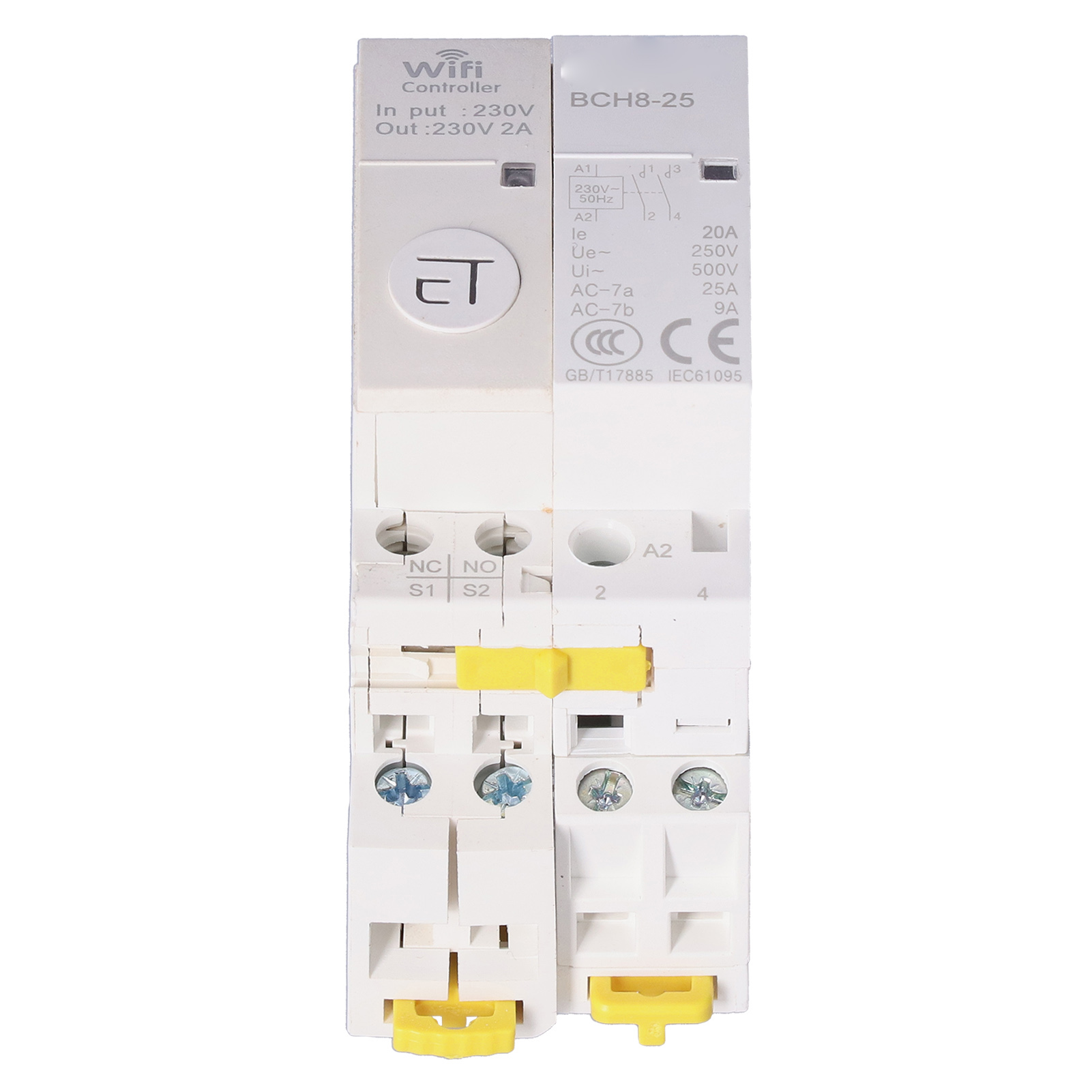 Wlan-schütz 2no Für Smart Home, Fernbedienung 230 V Ac 20 A Für Hausautomation