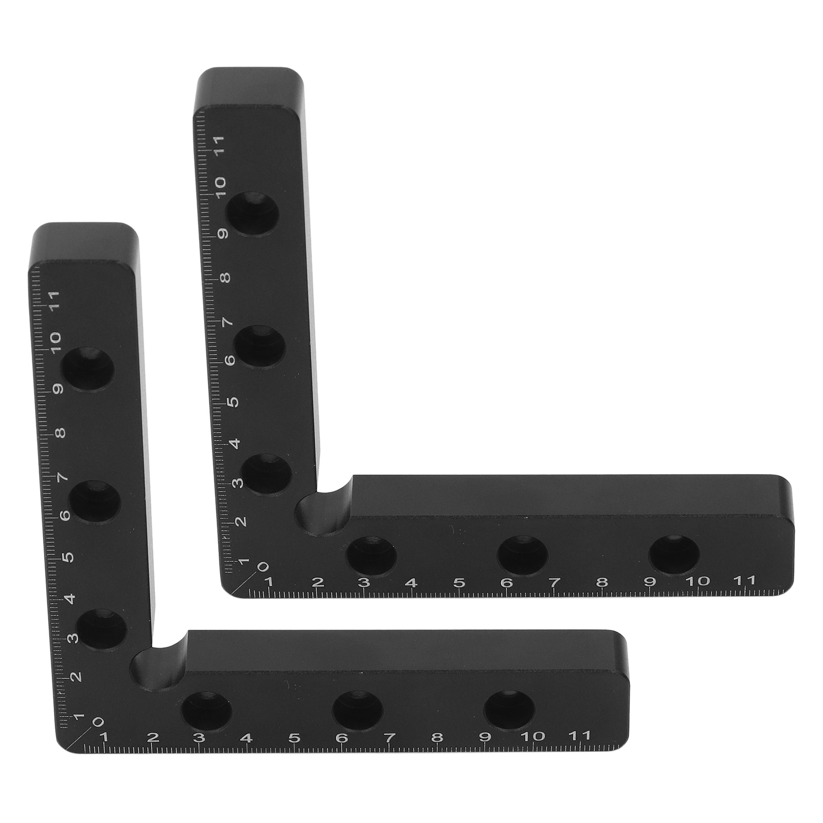 2-teiliges 120-mm-positionierwinkel-set Mit Metrischer Skala Und 90°-klemme, Holzbearbeitungswerkzeug-set