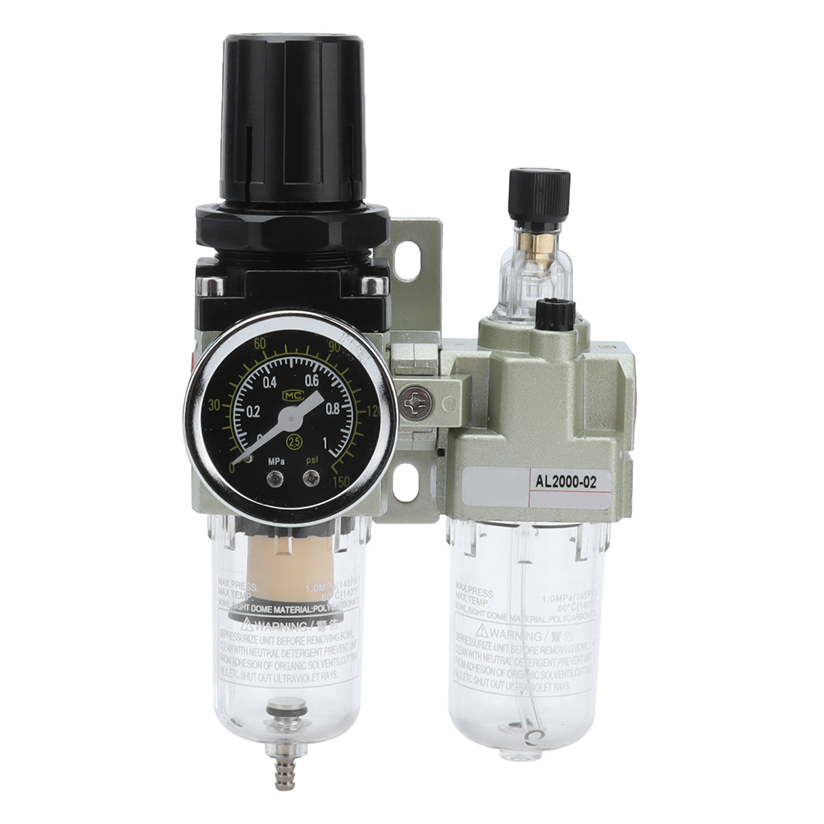Druckregler-set Mit Luftfilter Aus Aluminiumlegierung Und Manometer Für Chemische Automatisierungsanlagen