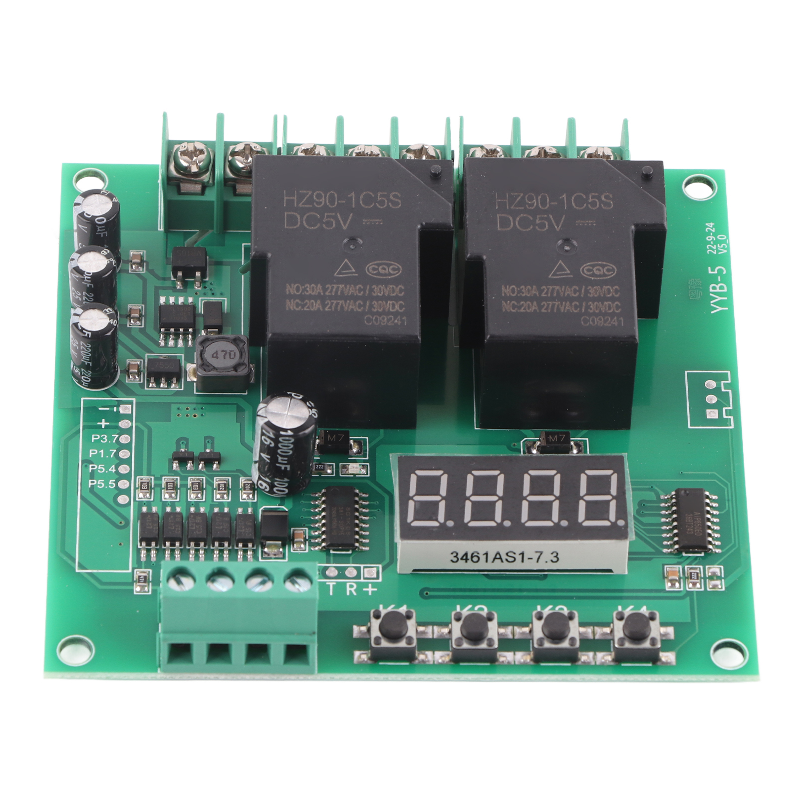 Yyb-5 12v/24v Motorsteuermodul Mit Doppelrelais Und Vorwärts-/rückwärtszyklus-timer