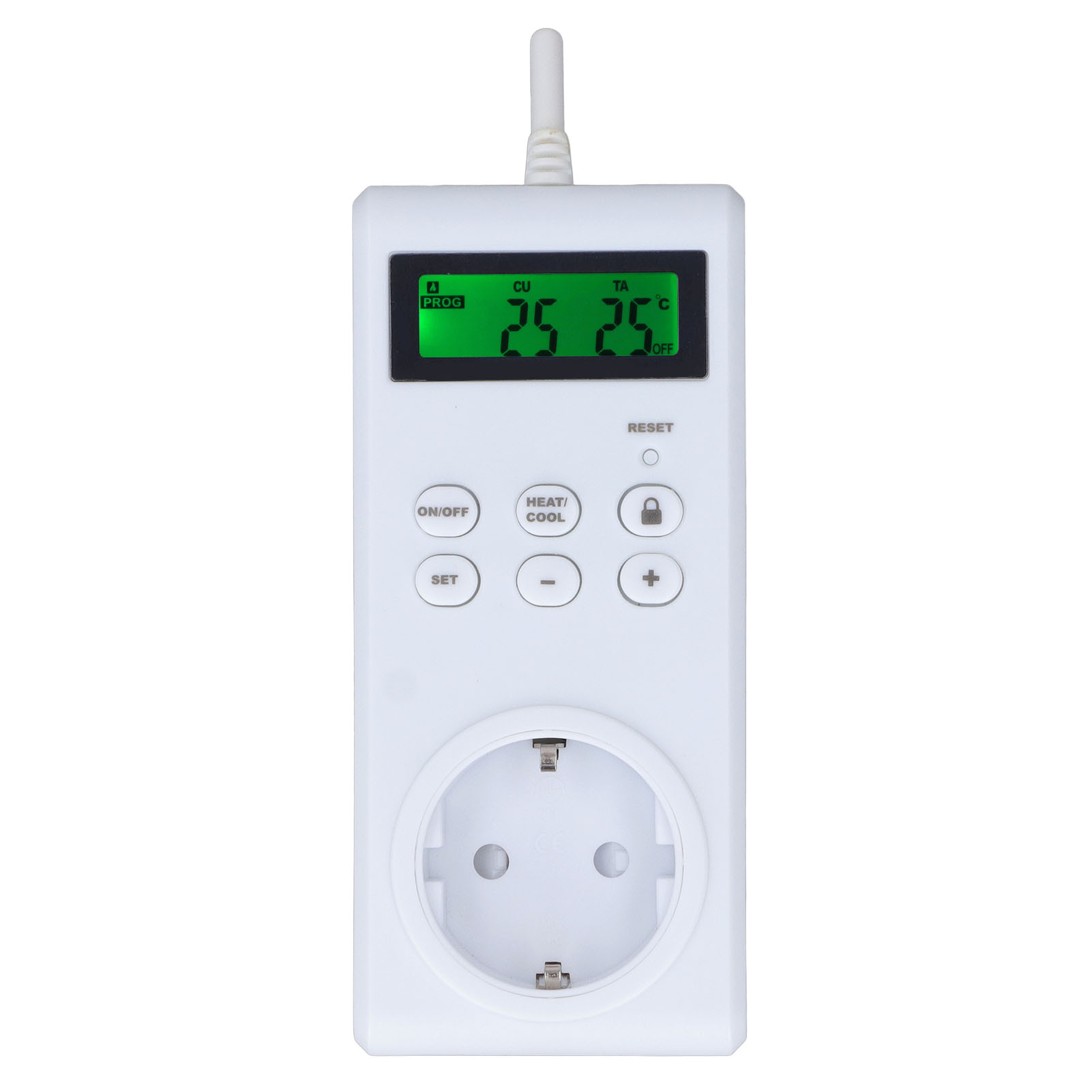 Programmierbarer Smart-plug-thermostat Mit Automatischer Temperaturregelung, 230 V, Eu