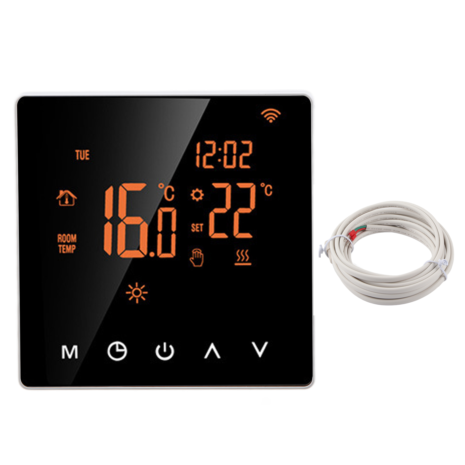 Me81h Intelligenter Wlan-thermostat Für Fußbodenheizung, Wandthermostat Mit Lcd-display, Tuya-kompatibel, 16 A, 230 V Wechselstrom