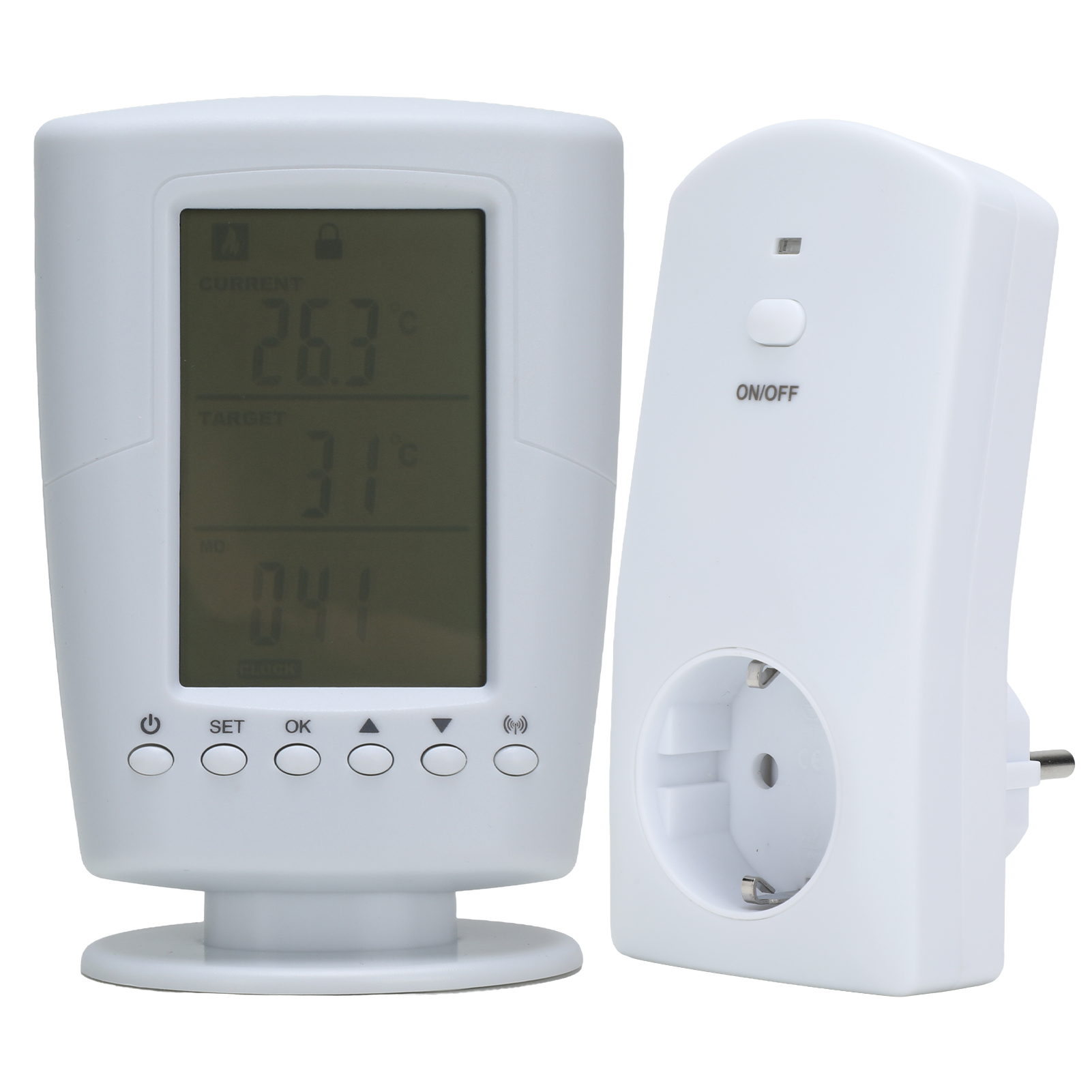 Kabelloser Smart-thermostat, Automatischer Programmierbarer Digitaler Temperaturregler Für Zuhause, 230-v-eu-stecker
