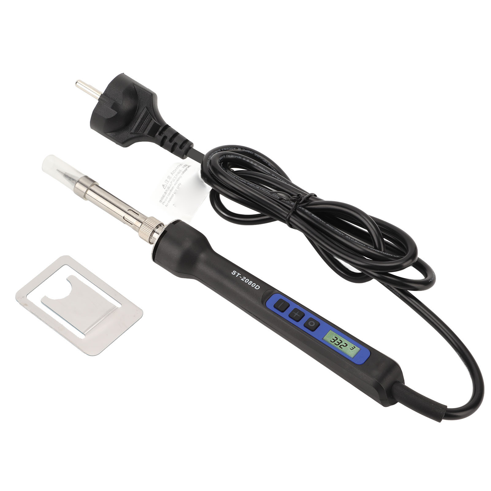 Hochleistungs-digitallötkolben Mit 80 W Leistung, Lcd-bildschirm, Tragbar Für Elektronik, Eu-stecker 220-240 V, Modell St-2080d.