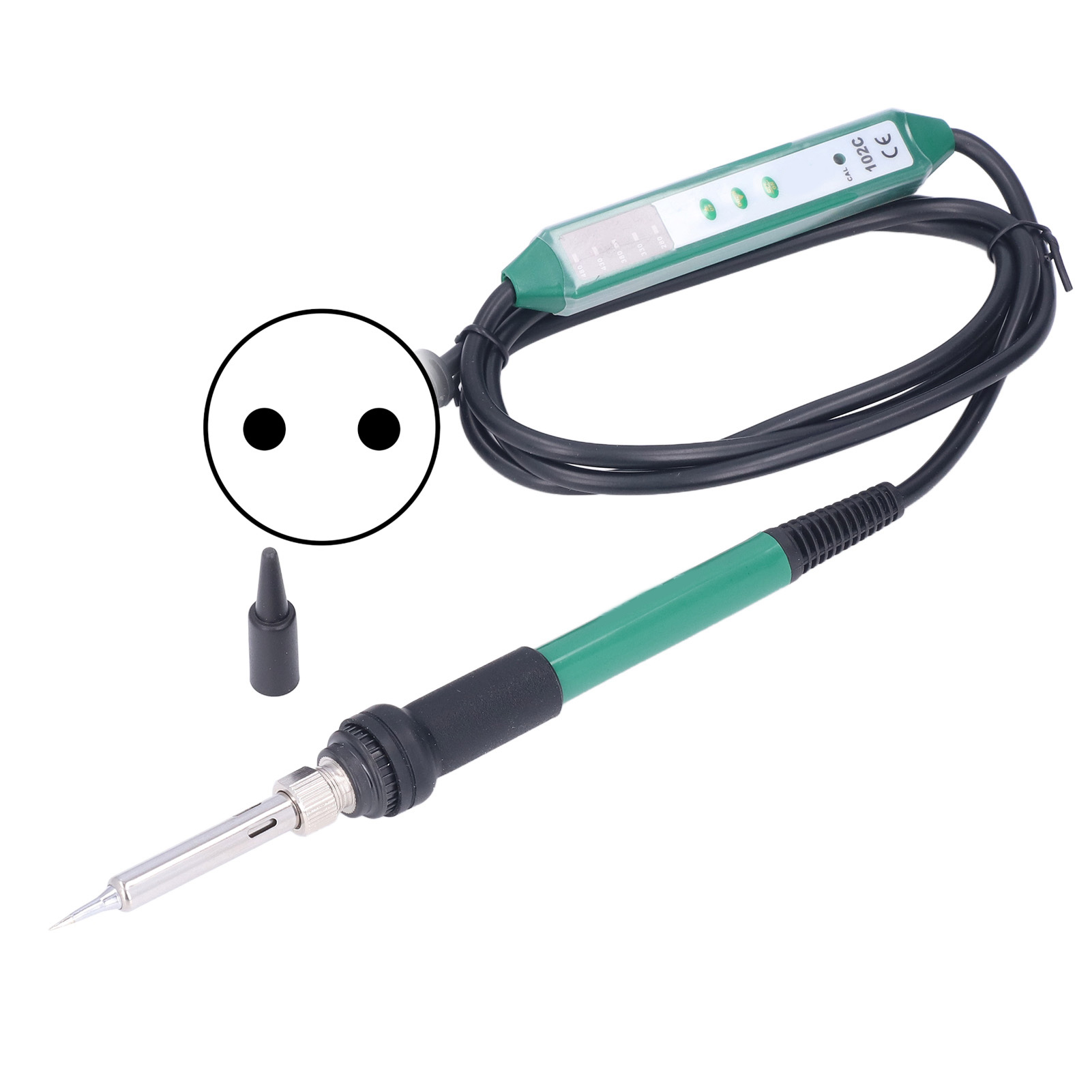 Bst-102ceu Tragbarer Elektrischer Lötkolben Mit Einstellbarer Temperaturregelung, Feiner Spitze Für Präzises Löten, Ac220v-stecker.