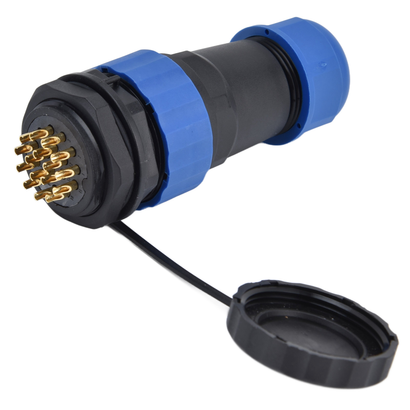 Ip68 Wasserdichte Rückmutter Für Luftfahrtstecker, 380v 10a Netzstecker Für Sp2816-poliges Kabel