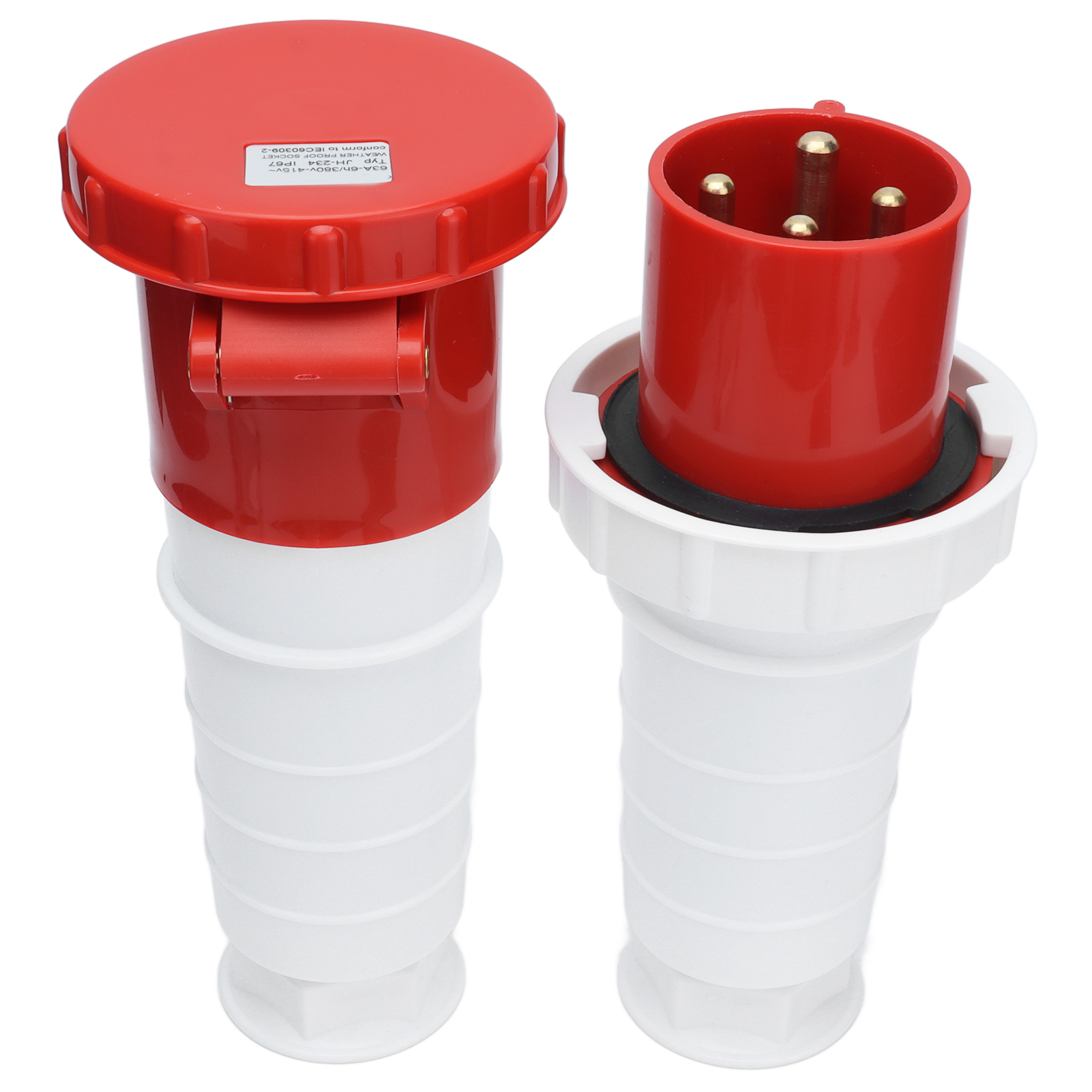 Ip67 Wasserdichte Industriesteckdose 380 V 63 A 4-polig Für Die Luftfahrt – Robuster Drehstromanschluss