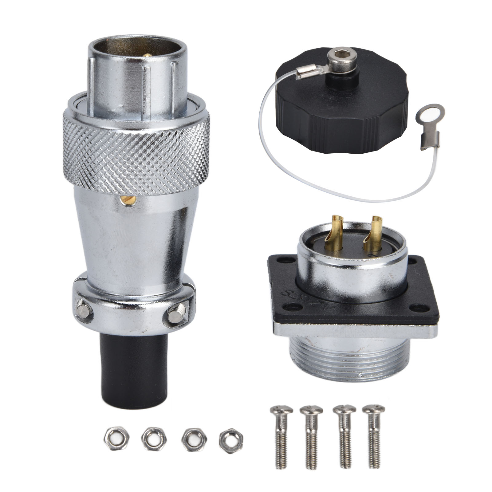 Ws20 2-poliger Stecker/buchse, Wasserdicht, 500 V, Industriestecker Für Led-geräte