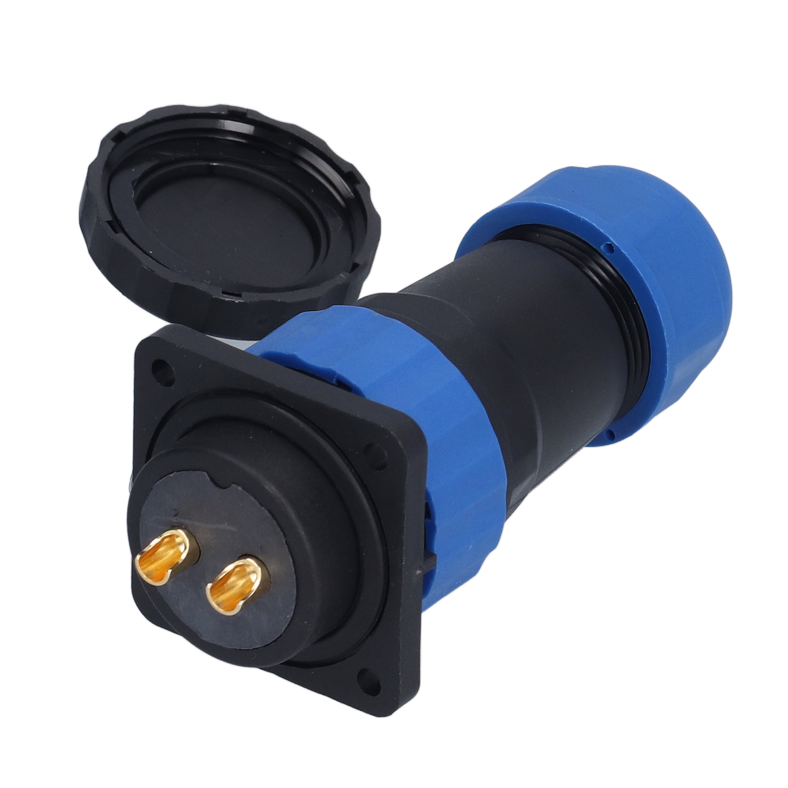 Wasserdichter, Quadratischer 4-loch-luftfahrtstecker Ip68 380 V 45 A Für Sp282-pin-kabel