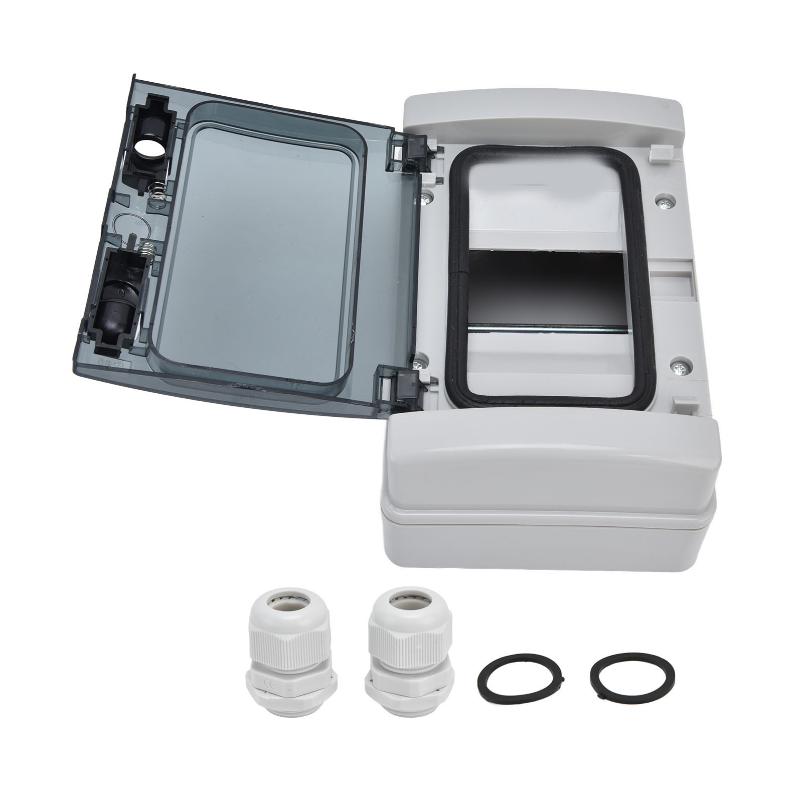 Ip65 Wasserdichter 4-wege-verteilerkasten Mit Transparenter Abdeckung Für Din-schienen