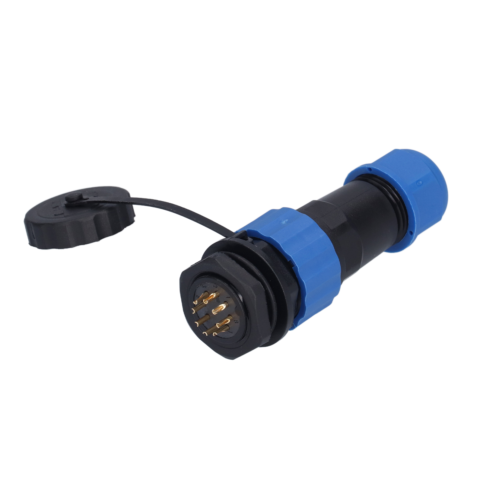 Ip68 Wasserdichter Luftfahrt-steckverbinder, Stecker/buchse Mit Überwurfmutter, 250 V 5 A Sp208-stift-anschlussklemmen