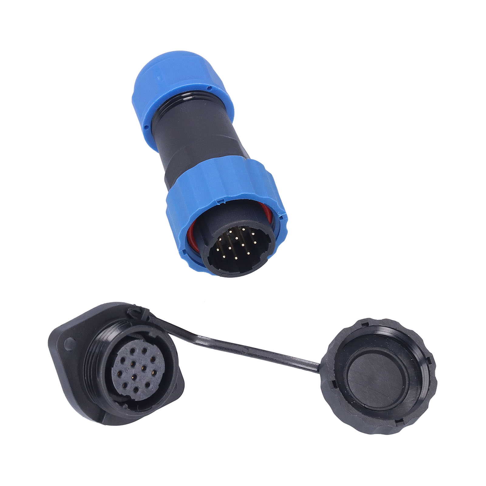 Wasserdicht Gemäß Ip68 Mit Männlichem/weiblichem Luftfahrtflansch, Sp2012 5a 250v Ac-netzstecker