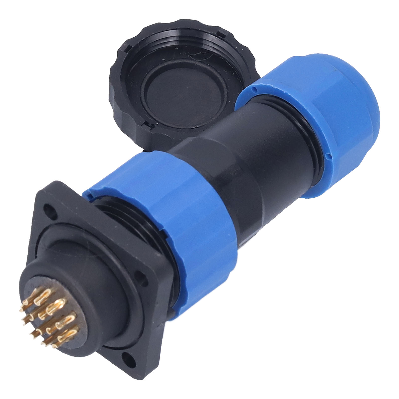 Sp2014 Wasserdichter Stromanschluss, 250v 5a Quadratischer Luftfahrtstecker Für Schweiß- Und Industrieanwendungen.