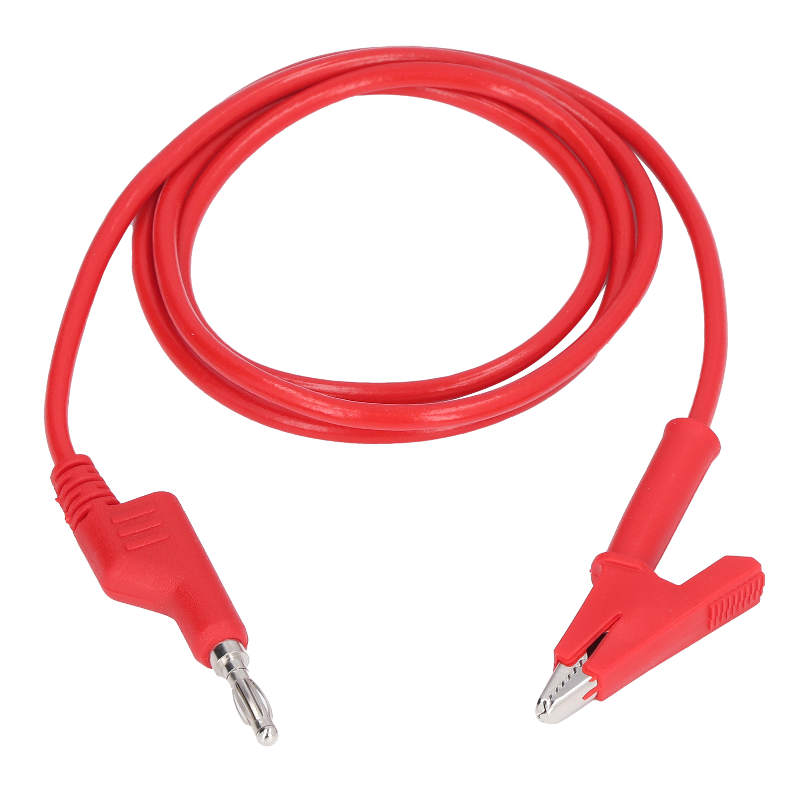 Elektrisches Prüfkabel Mit Krokodilklemmen Und 4-mm-bananensteckern (rot) Für Flexible Verbindungen J.70035-1