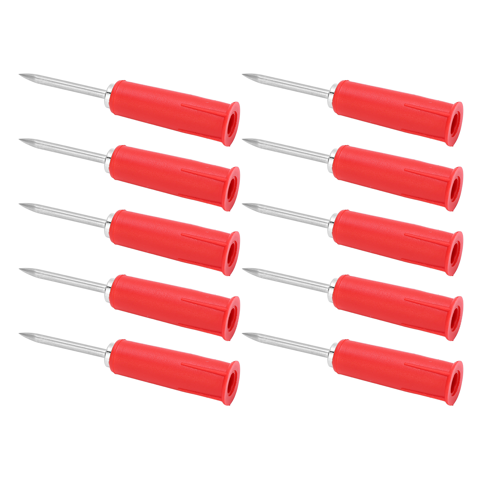 10 Stück Bananenstecker, Bohrersonden, Pvc-draht, 2 Mm Bis 4 Mm, Isolierte Stifte Für Multimeter, Rot