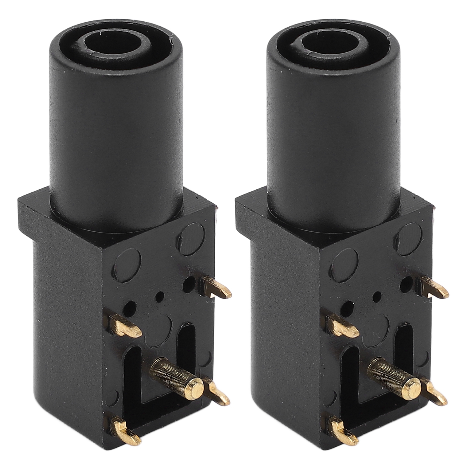 Stück 4-mm-bananenstecker Zum Löten Für Leiterplatten, Hervorragende Elektrische Leitfähigkeit Für Multimeter Und Spannungsmessungen, Schwarz