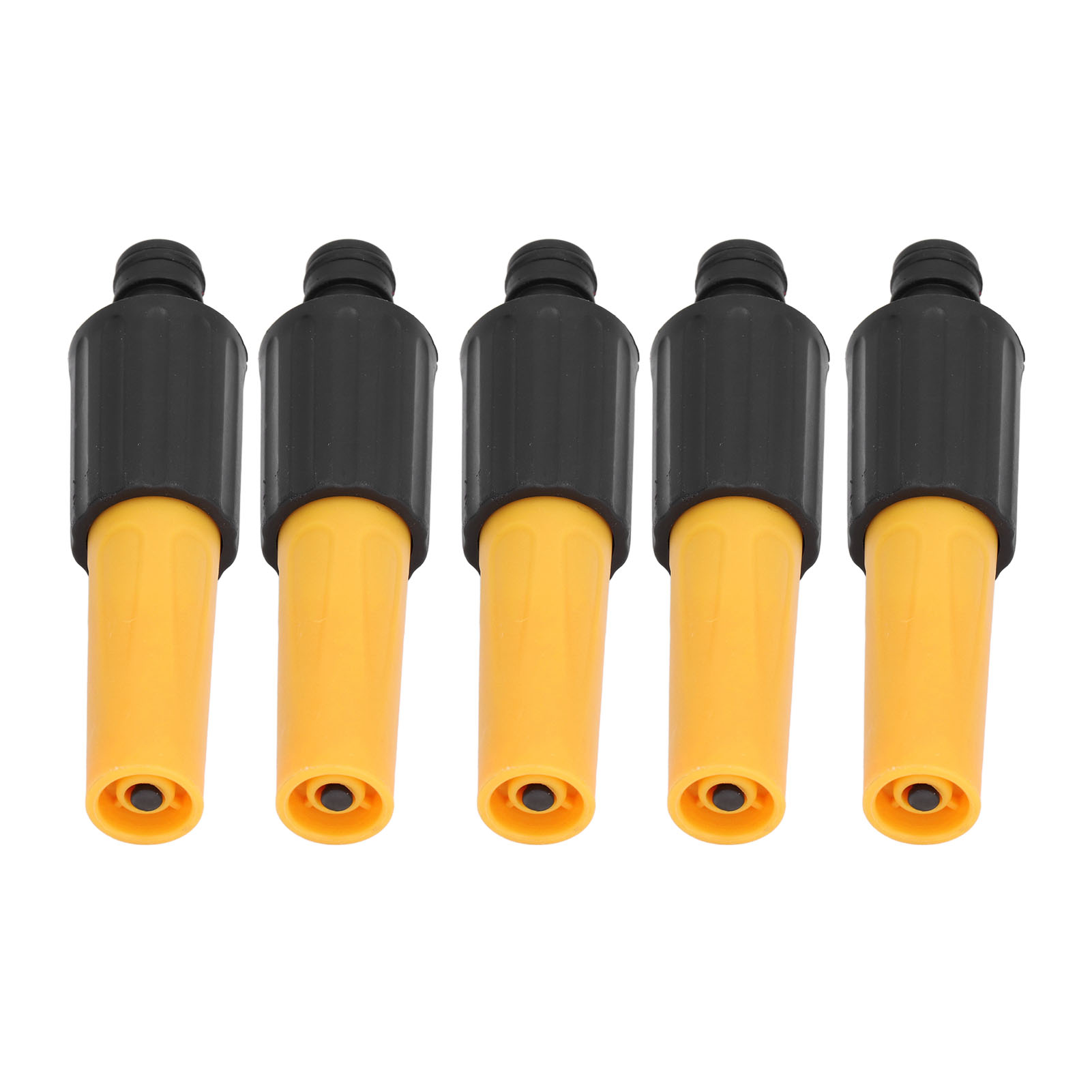 5-teiliges Hochdruck-gartendüsen-set, Gelb-schwarzes Abs Mit Weicher Tpr-beschichtung