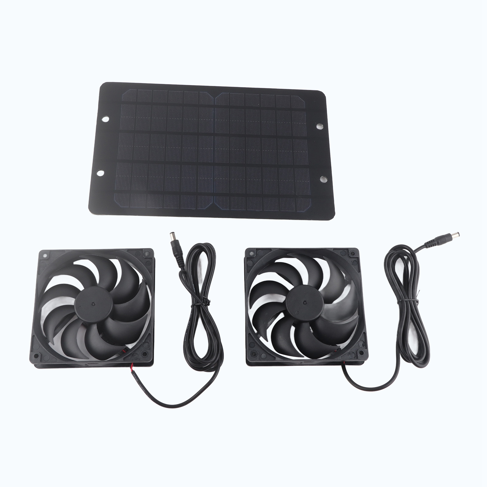Solar-ventilator-set Für Gewächshäuser, Doppel-luftabsauger 10 W 800 Ma – Belüftungsgerät Für Den Außenbereich