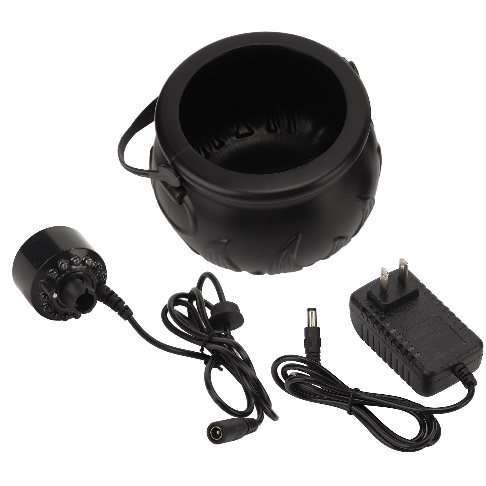 Tragbare Halloween-stimmungslampe – Niedlicher, Gruseliger Schwarzer Topf Mit Zerstäubtem Licht – Dekoration, 100–240 V, Us-stecker